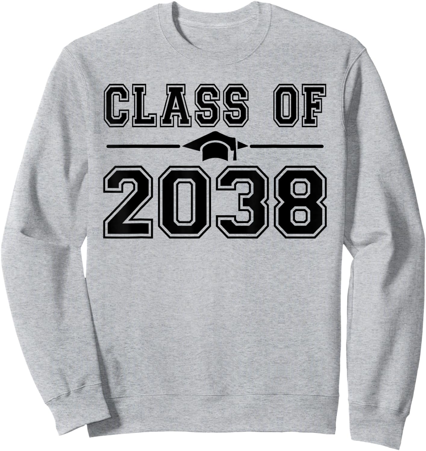 Class of 2038 Graduate 2038 Grow With Me First Day of School Sweatshirt - Sweatshirt | Ash