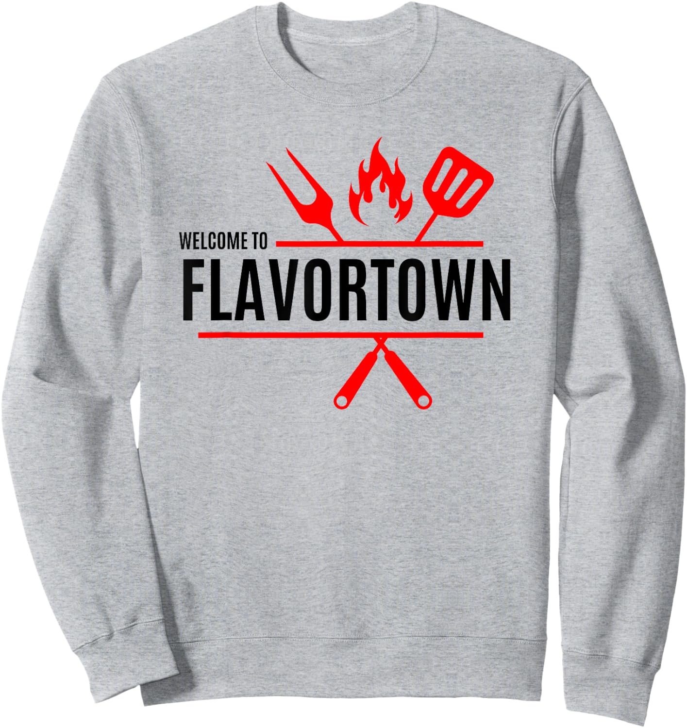 Flavortown Food Culture Sweatshirt - Sweatshirt | Ash
