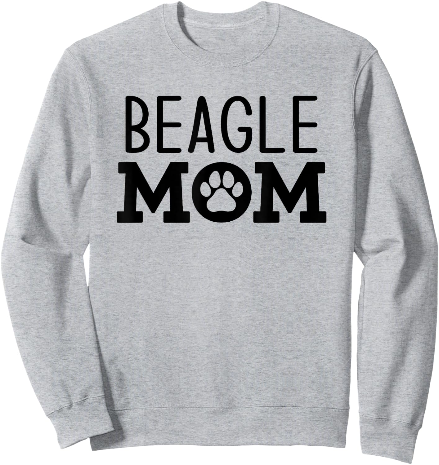 Funny Beagle Mom Dog Paw Puppy Retro Men Women Sweatshirt - Sweatshirt | Ash