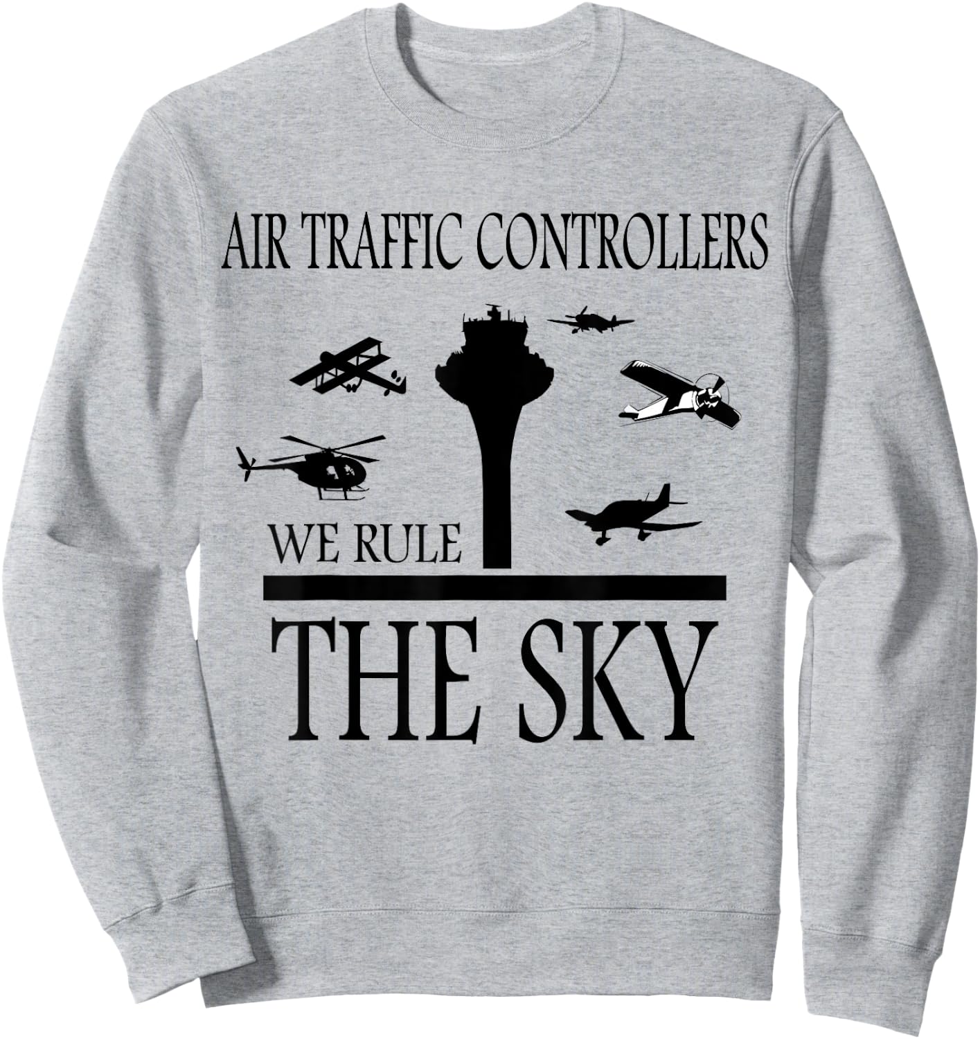 Aviation Air Traffic Controller ATC Sweatshirt - Sweatshirt | Ash