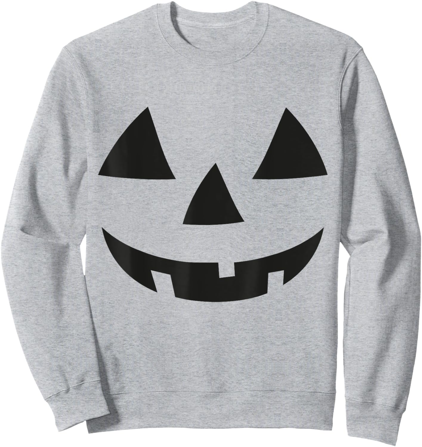 Pumpkin Face Shirt Jack o lantern Face Halloween Sweatshirt - Sweatshirt | Ash