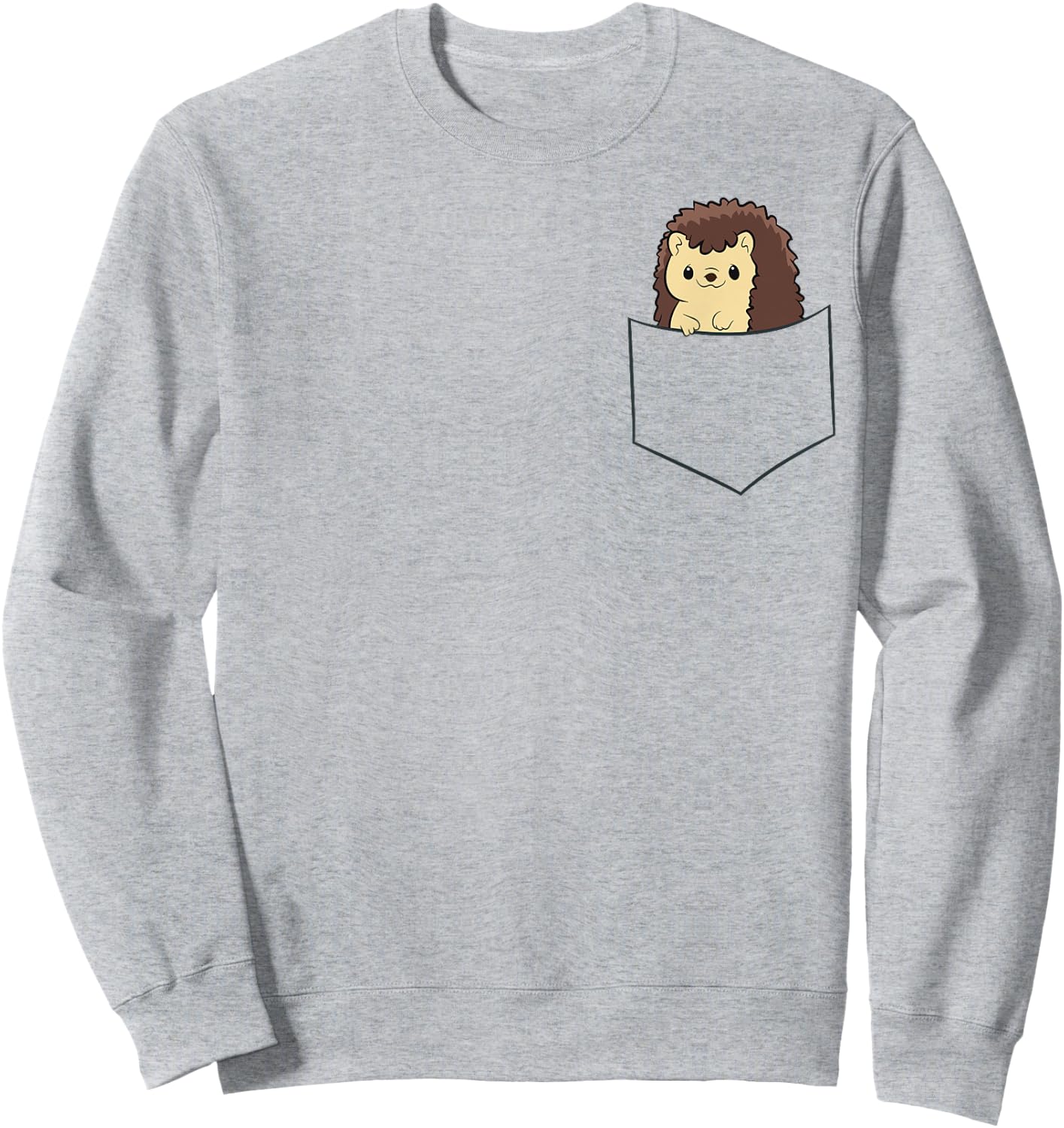 Cute Baby Hedgehog In The Pocket Hedgehogs Sweatshirt - Sweatshirt | Ash