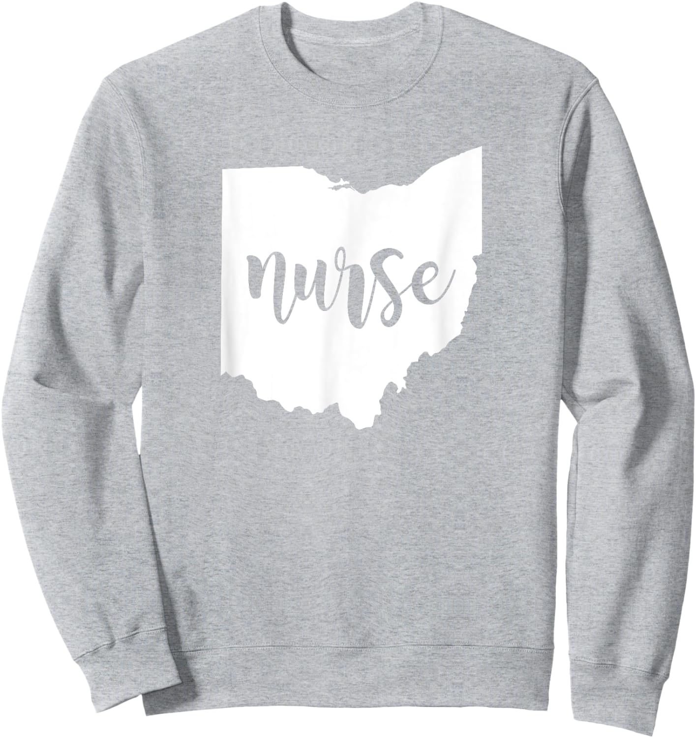Cute Ohio Nurse Sweatshirt - Sweatshirt | Ash