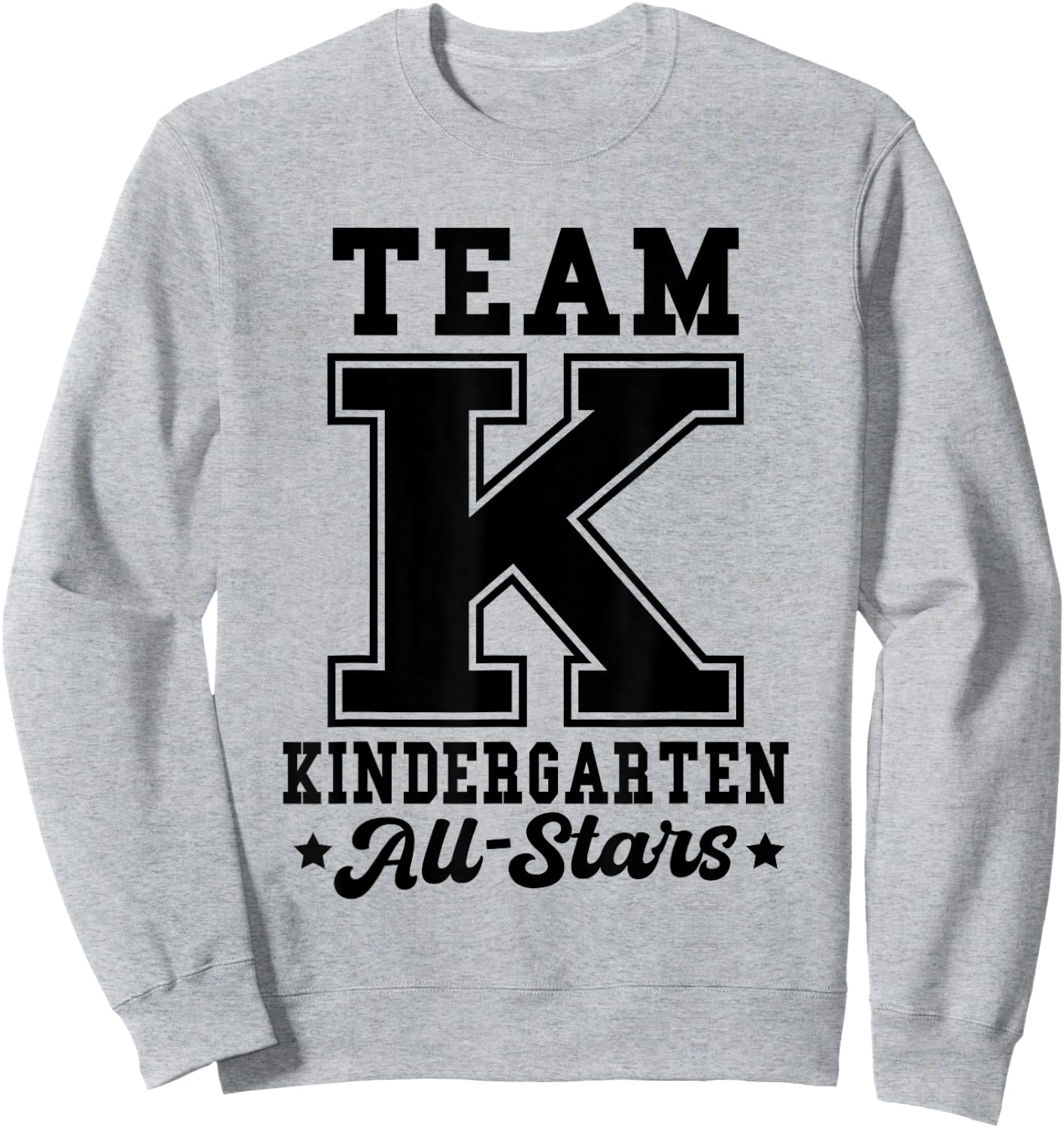 Team Kindergarten All-Stars Back To School Sports Jersey Sweatshirt - Sweatshirt | Ash