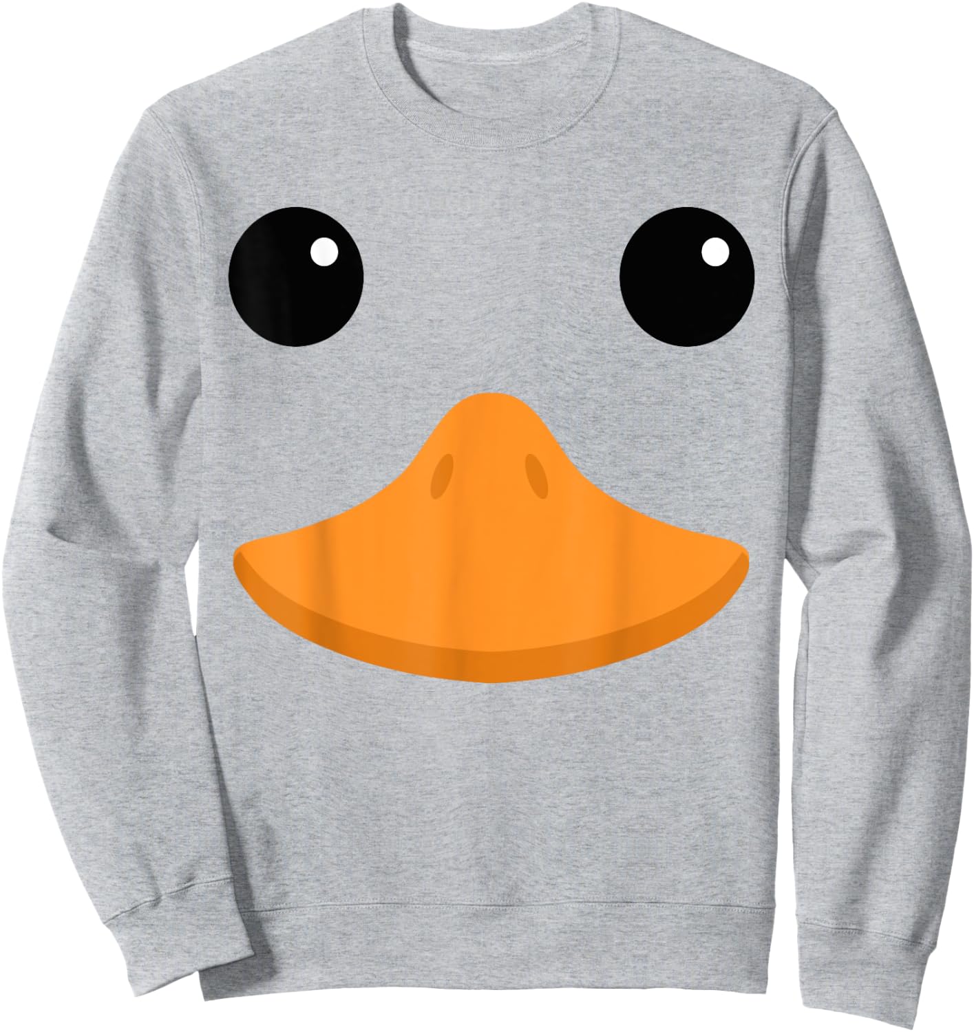 Cute White Duck Face Costume For Kids and Toddlers Sweatshirt - Sweatshirt | Ash