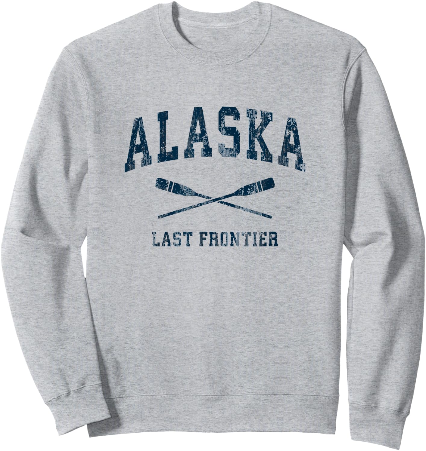 Alaska Vintage Nautical Paddles Sports Oars Sweatshirt - Sweatshirt | Ash