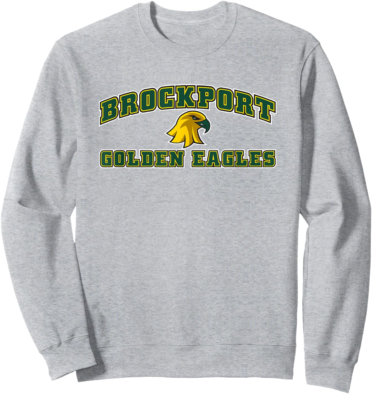 SUNY Brockport Golden Eagles Logo Sweatshirt - Sweatshirt | Ash