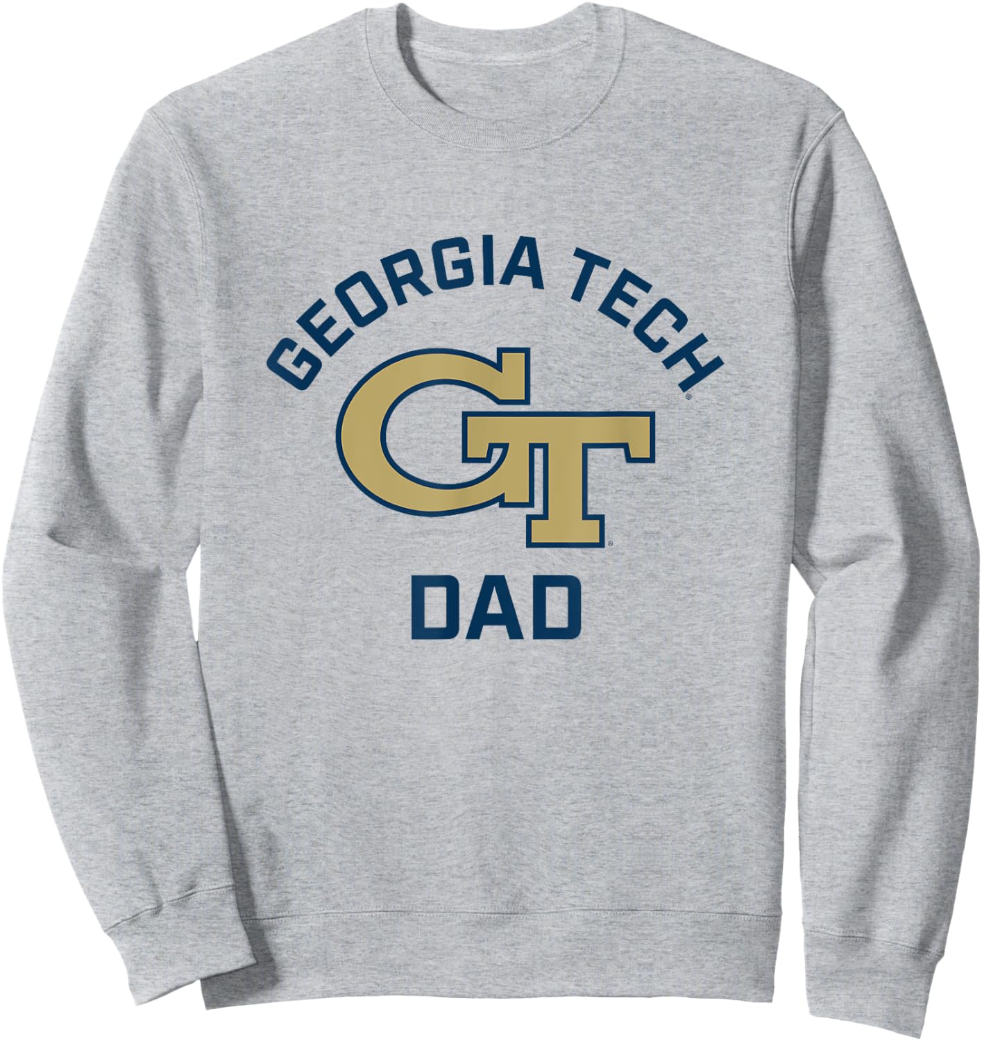 Georgia Tech Yellow Jackets Arched Dad Sweatshirt - Sweatshirt | Ash
