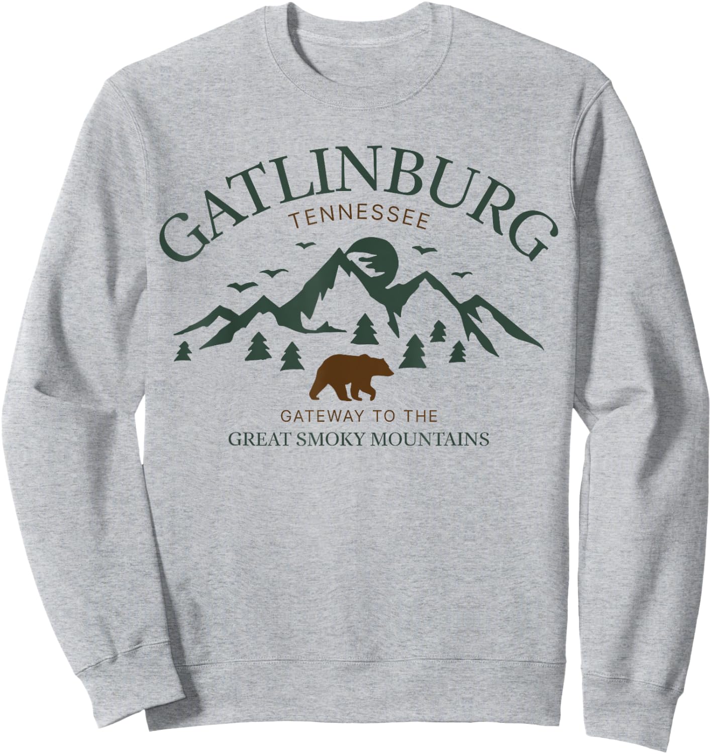 Gatlinburg Smoky Mountains Tennessee Sweatshirt - Sweatshirt | Ash
