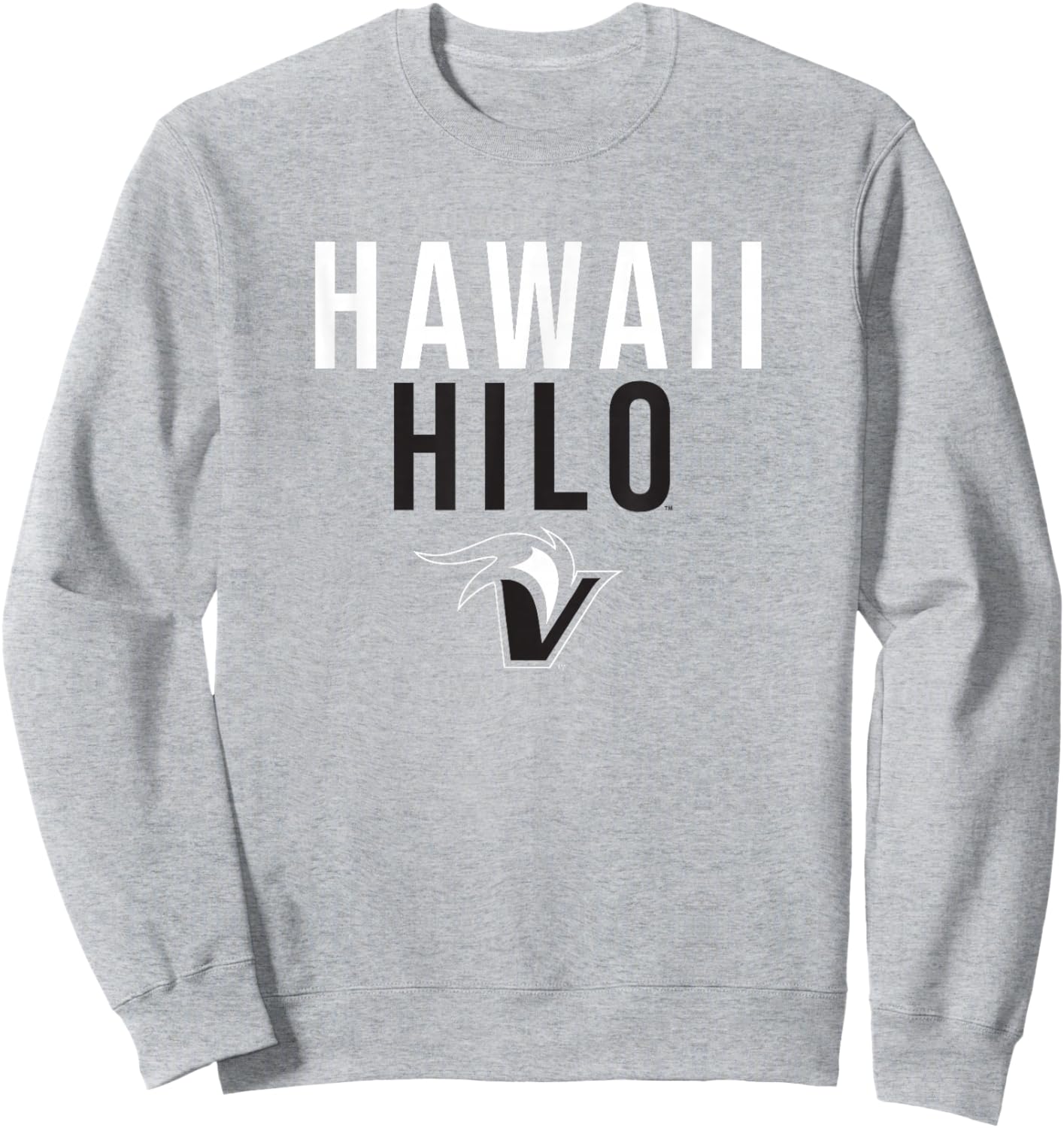 University of Hawaii at Hilo Vulcans Stacked Sweatshirt - Sweatshirt | Ash