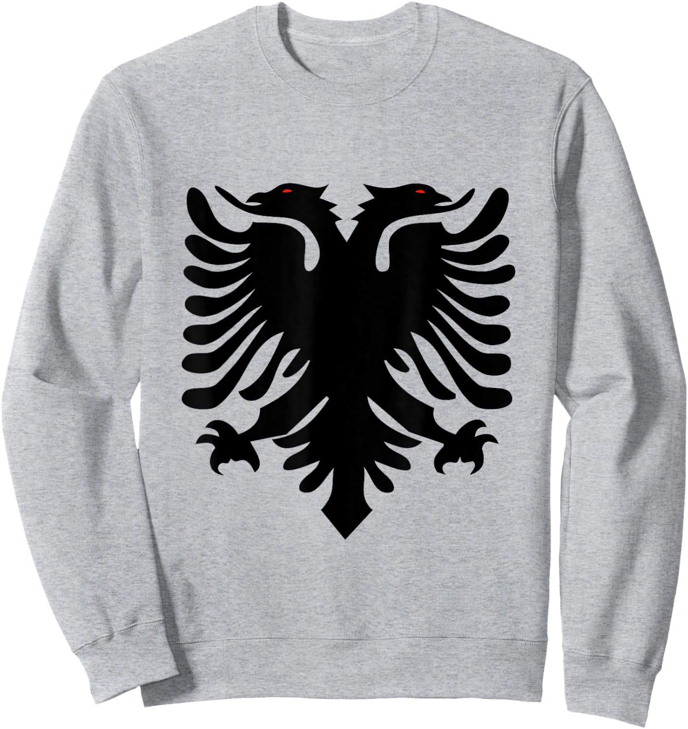 Albanian Flag Albania eagle Sweatshirt - Sweatshirt | Ash