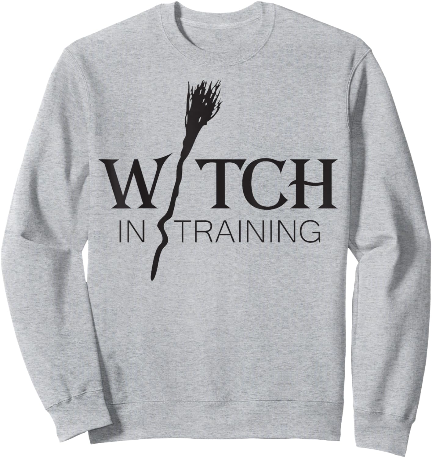 Witch in Training Fantasy Broomstick Sweatshirt - Sweatshirt | Ash