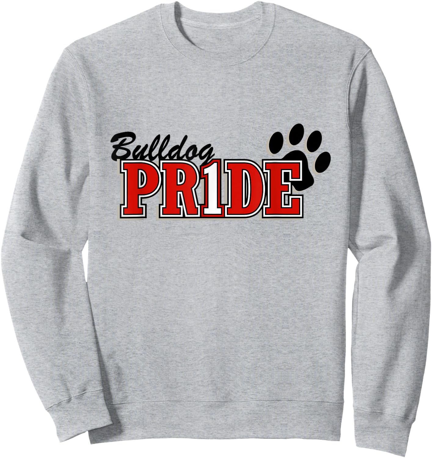 "Bulldog Football" for Sports Fans Sweatshirt - Sweatshirt | Ash