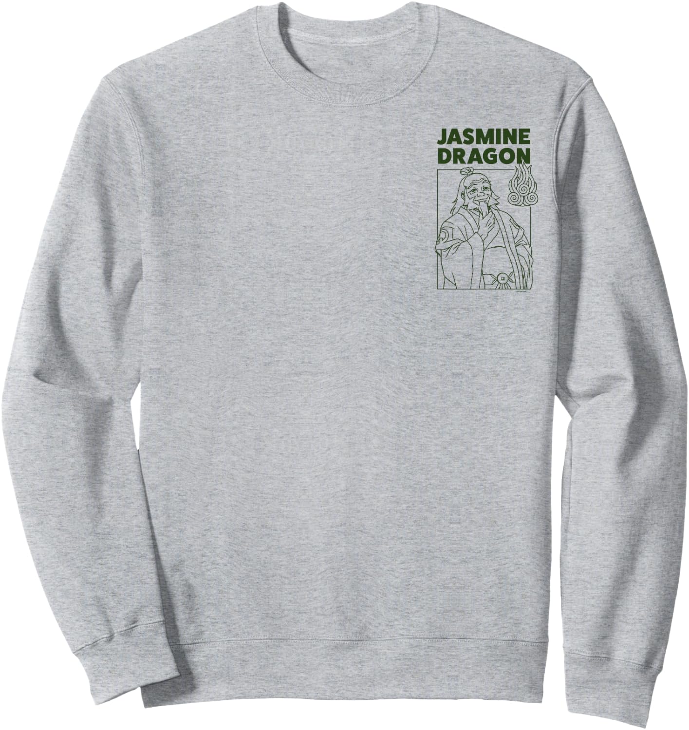 Avatar: The Last Airbender Jasmine Dragon Iroh Small Pocket Sweatshirt - Sweatshirt | Ash