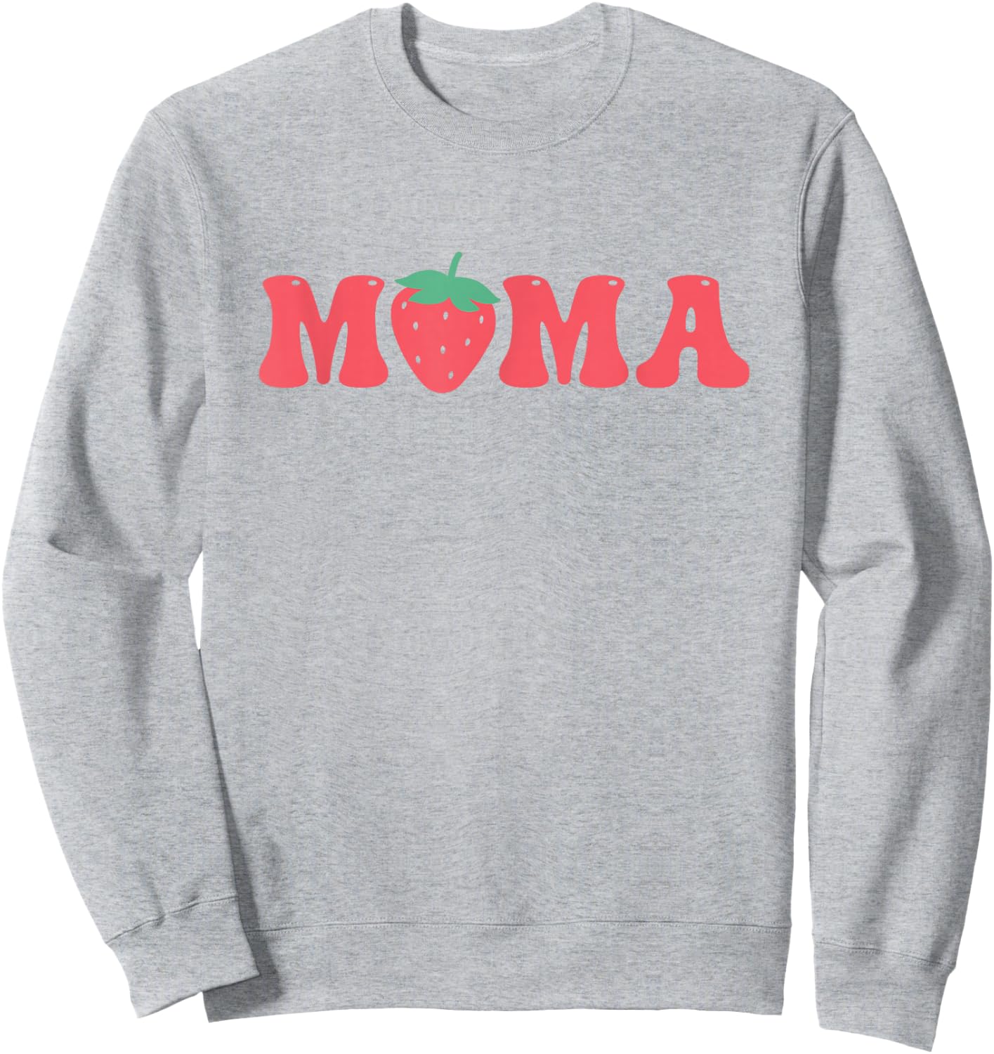 Mama of The Berry First Birthday Strawberry Matching Couple Sweatshirt - Sweatshirt | Ash