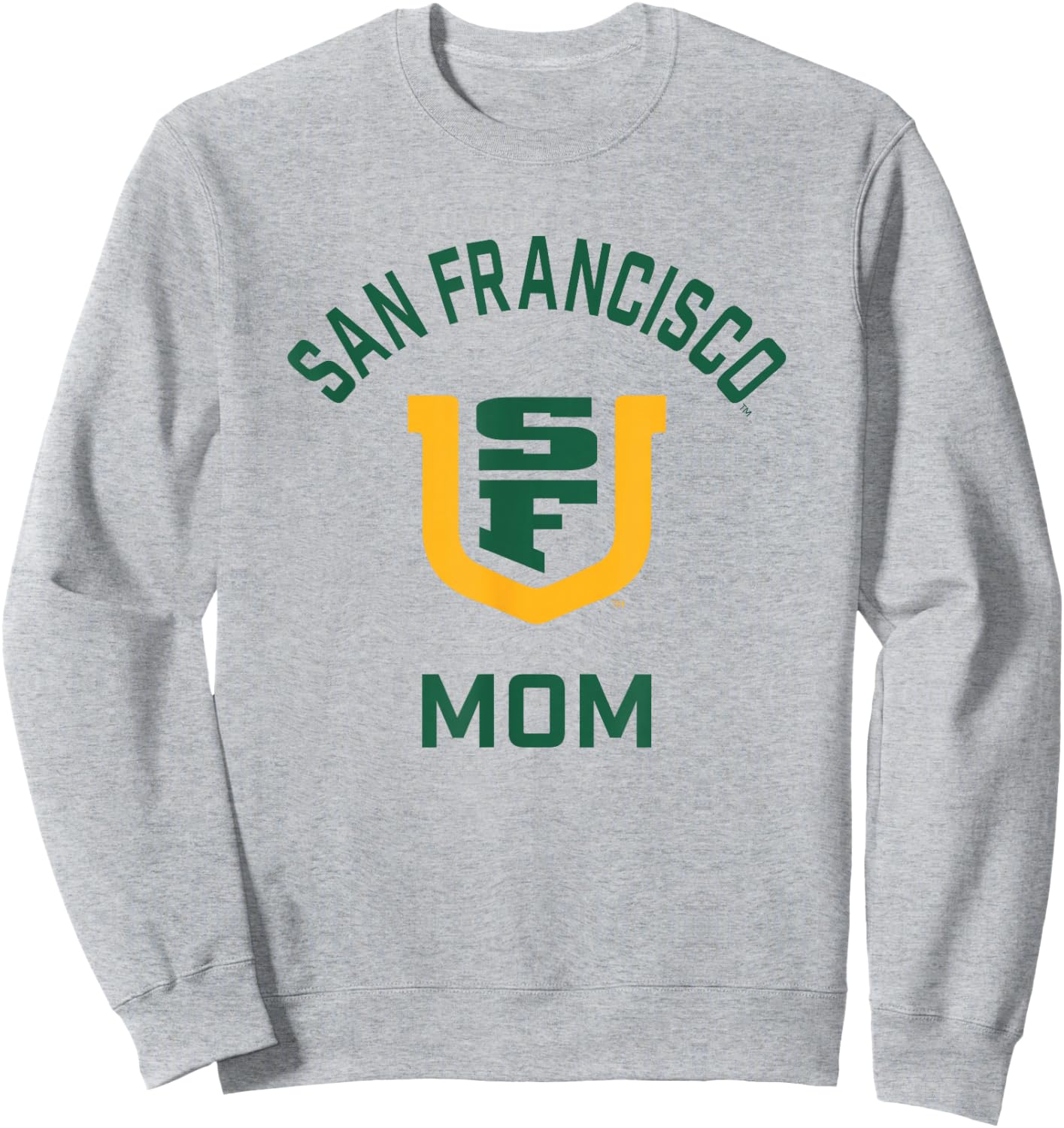 University of San Francisco USF Dons Arched Mom Sweatshirt - Sweatshirt | Ash
