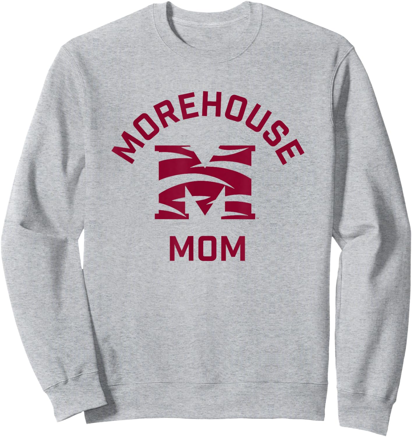 Morehouse College Maroon Tigers Arched Mom Sweatshirt - Sweatshirt | Ash