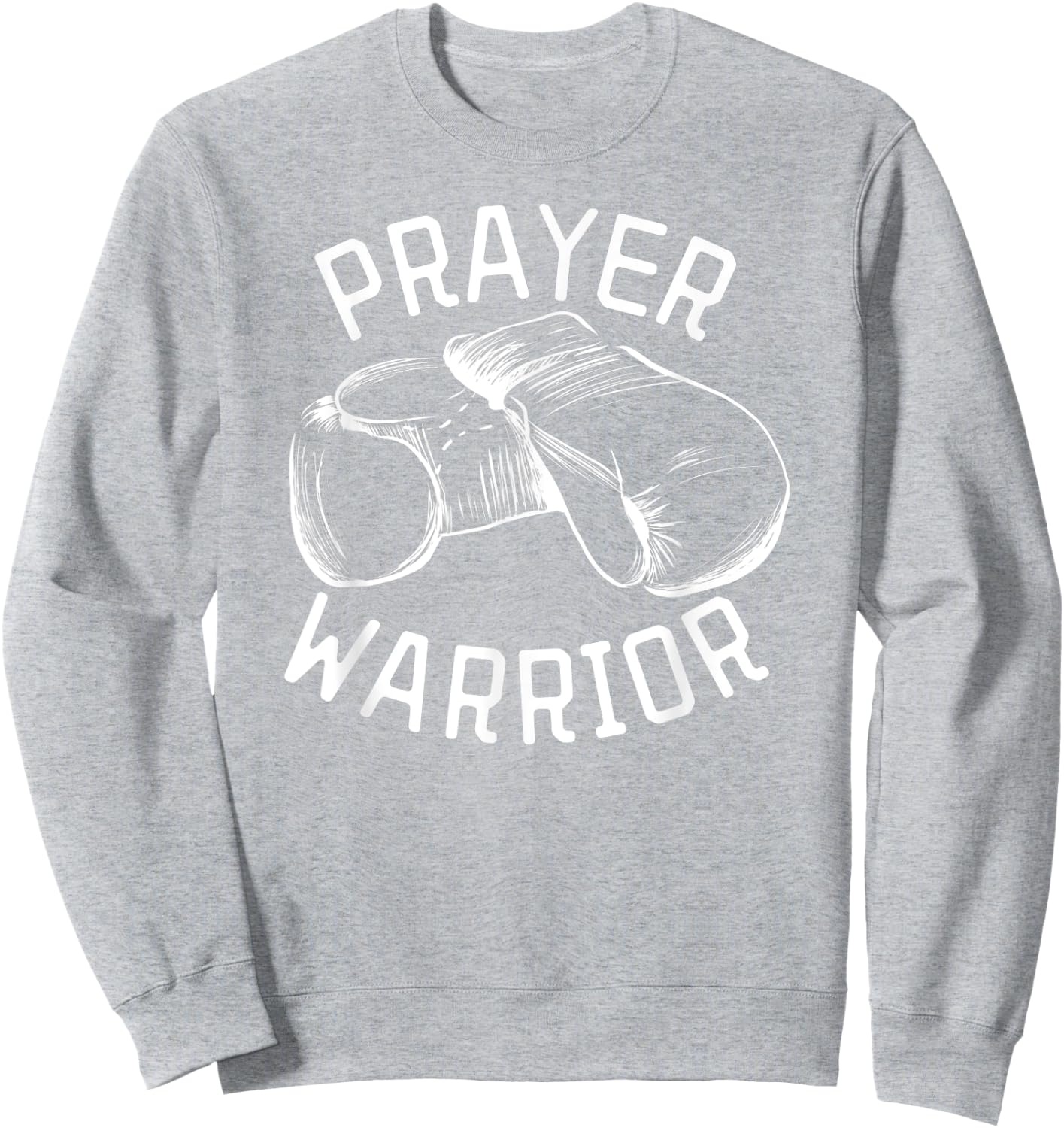 Pink Prayer Warrior Christian Breast Cancer Awareness Pink Sweatshirt - Sweatshirt | Ash