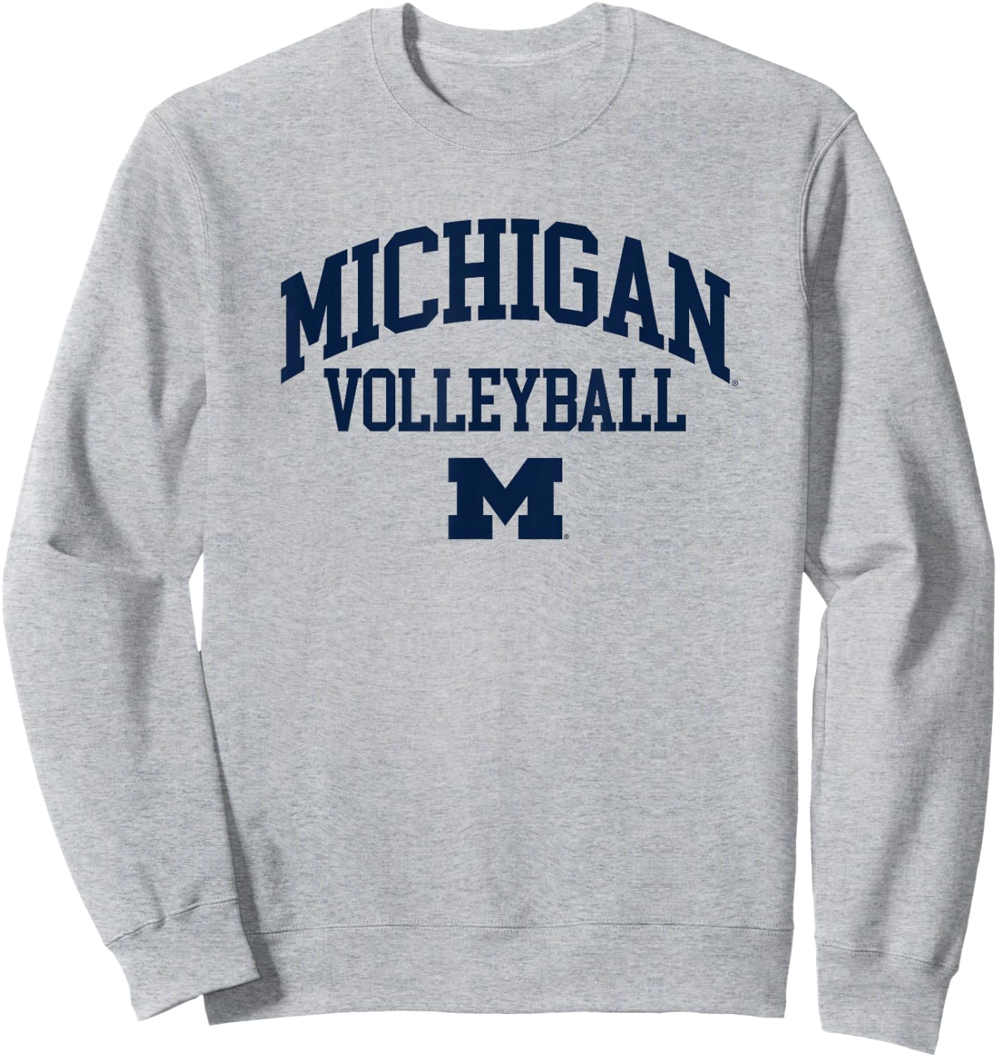 University of Michigan Wolverines U of M Volleyball Sweatshirt - Sweatshirt | Ash