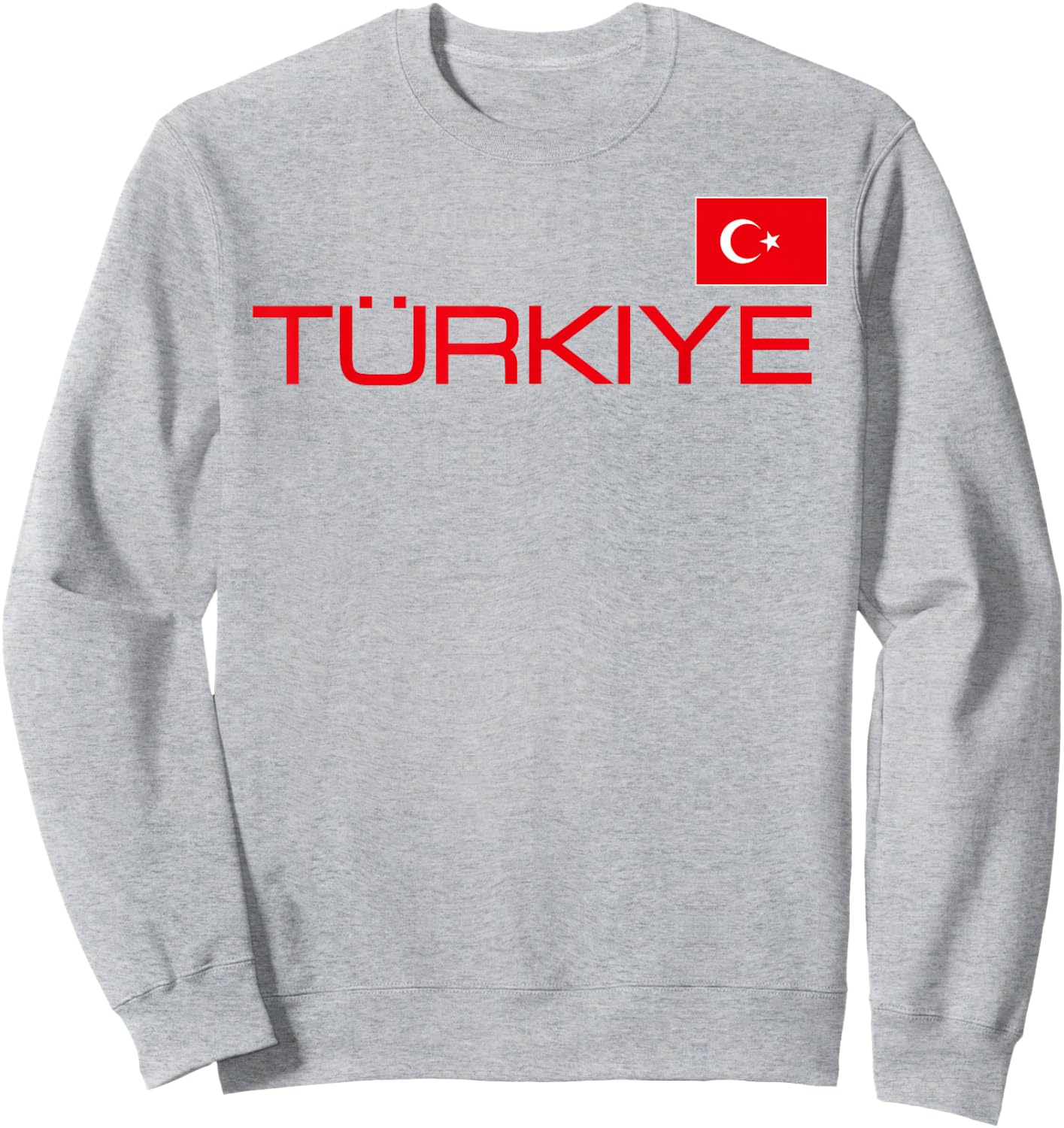 Turkiye Turkey Flag Turkish Sports Jersey Style Sweatshirt - Sweatshirt | Ash