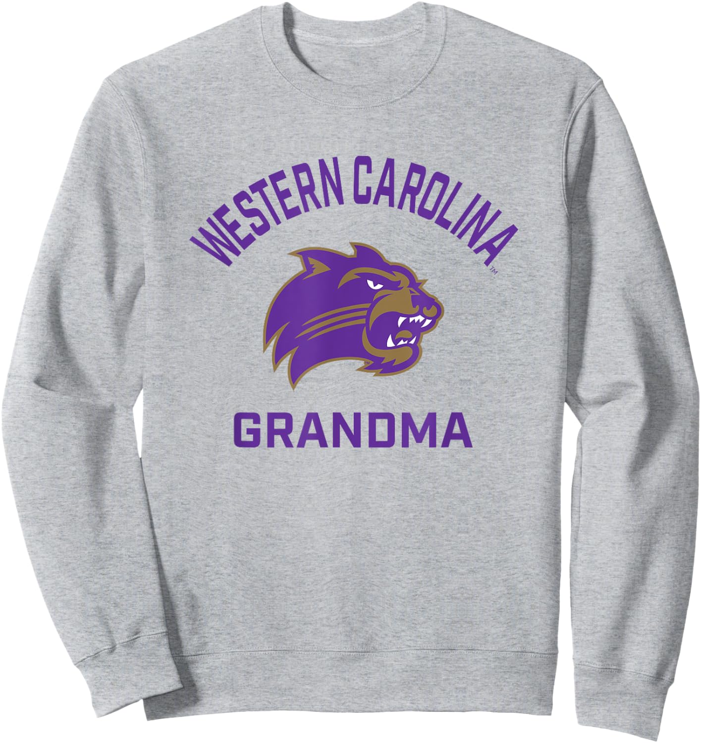 Western Carolina University Catamounts Arched Grandma Sweatshirt - Sweatshirt | Ash