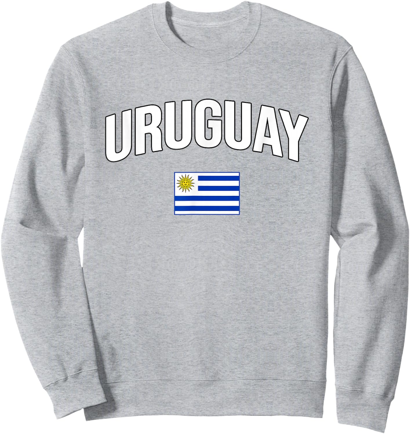 Uruguay - Flag of Uruguay - Throwback Design Sweatshirt - Sweatshirt | Ash