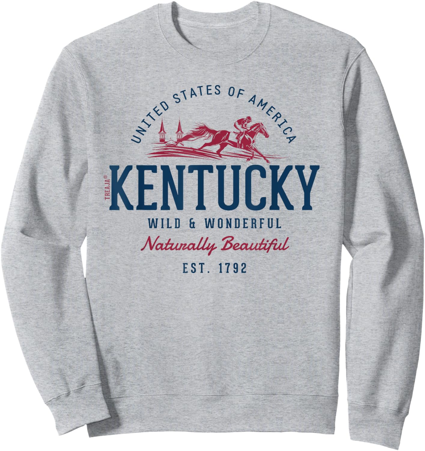 Vintage-Looking Retro Styled Kentucky Sweatshirt - Sweatshirt | Ash
