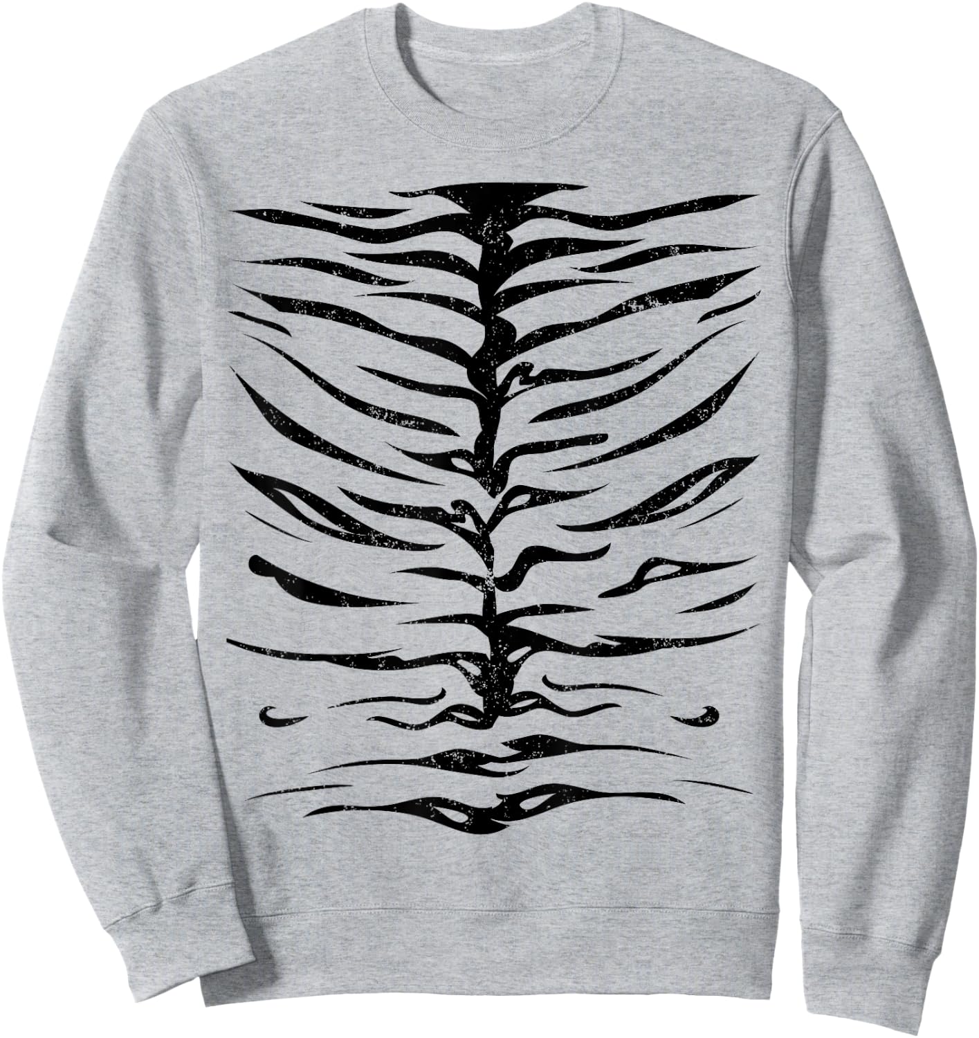 Orange Striped Tiger Halloween Costume Party Sweatshirt - Sweatshirt | Ash