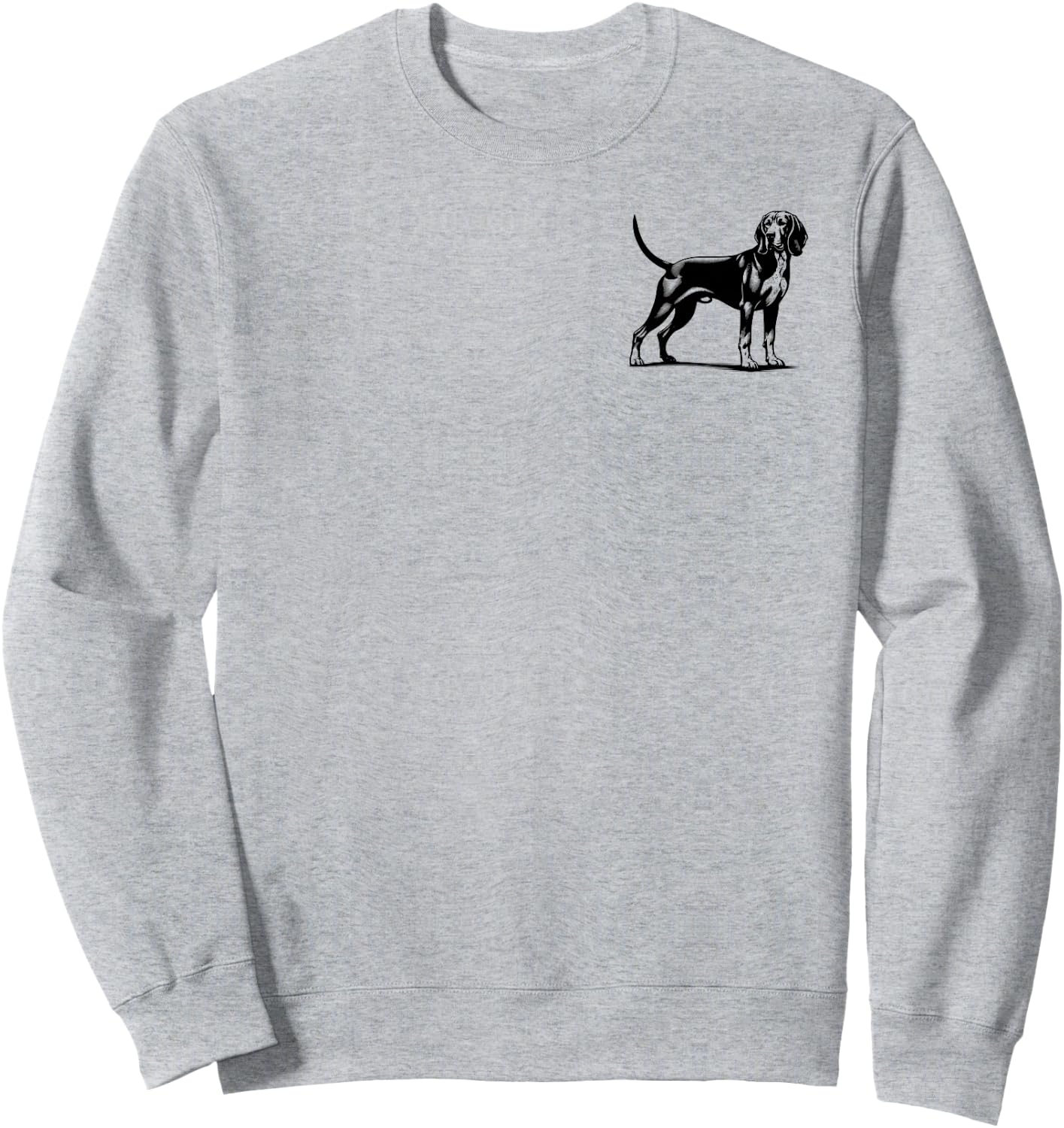 Dog Dad Mom Lover - Monochromatic Redbone Coonhound Men Women Sweatshirt - Sweatshirt | Ash