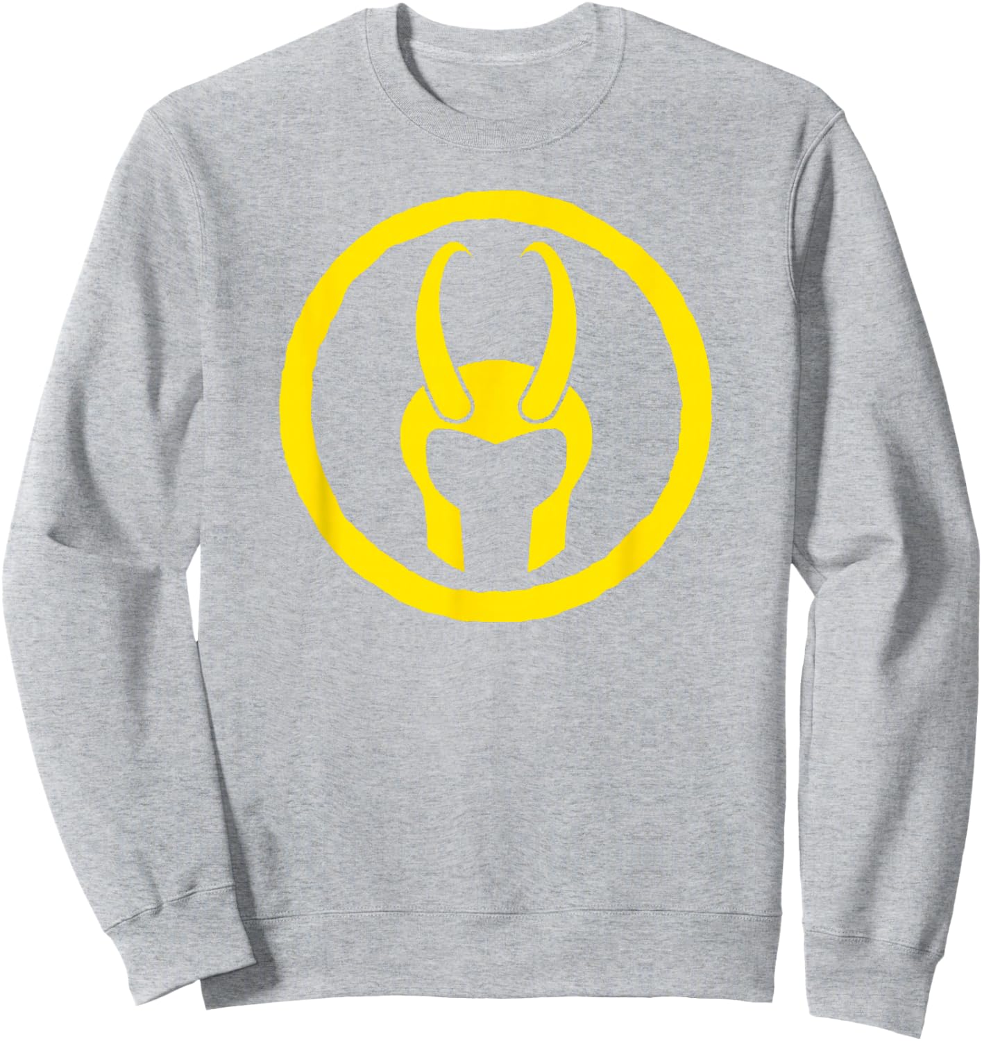 Marvel Loki Horned Helmet Comic Icon Sweatshirt - Sweatshirt | Ash