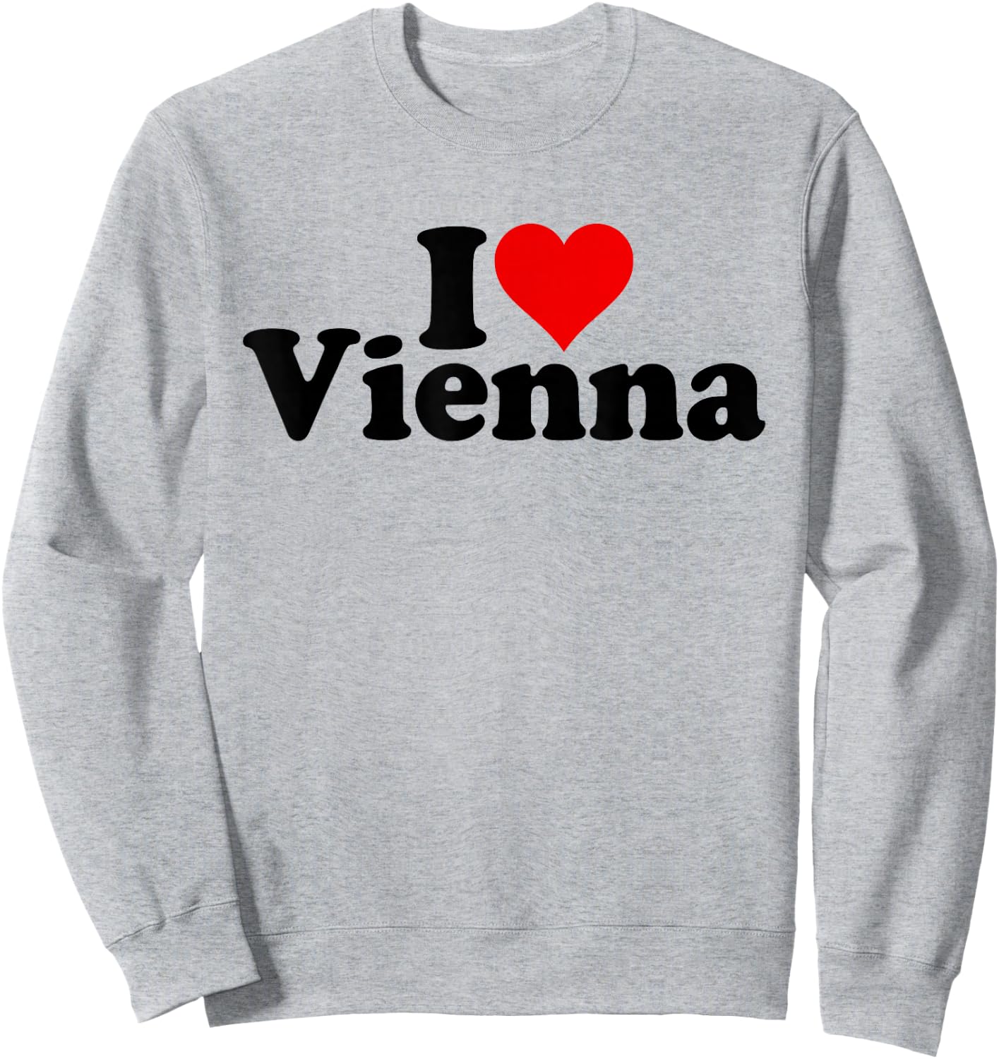 I Love Heart Vienna Austria Sweatshirt - Sweatshirt | Ash