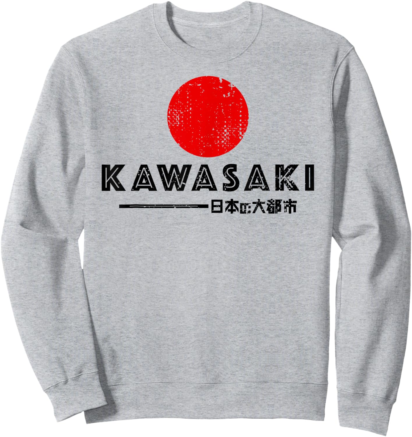 Kawasaki City 90s Retro Japan Aesthetics 80s Kawasaki Sweatshirt - Sweatshirt | Ash