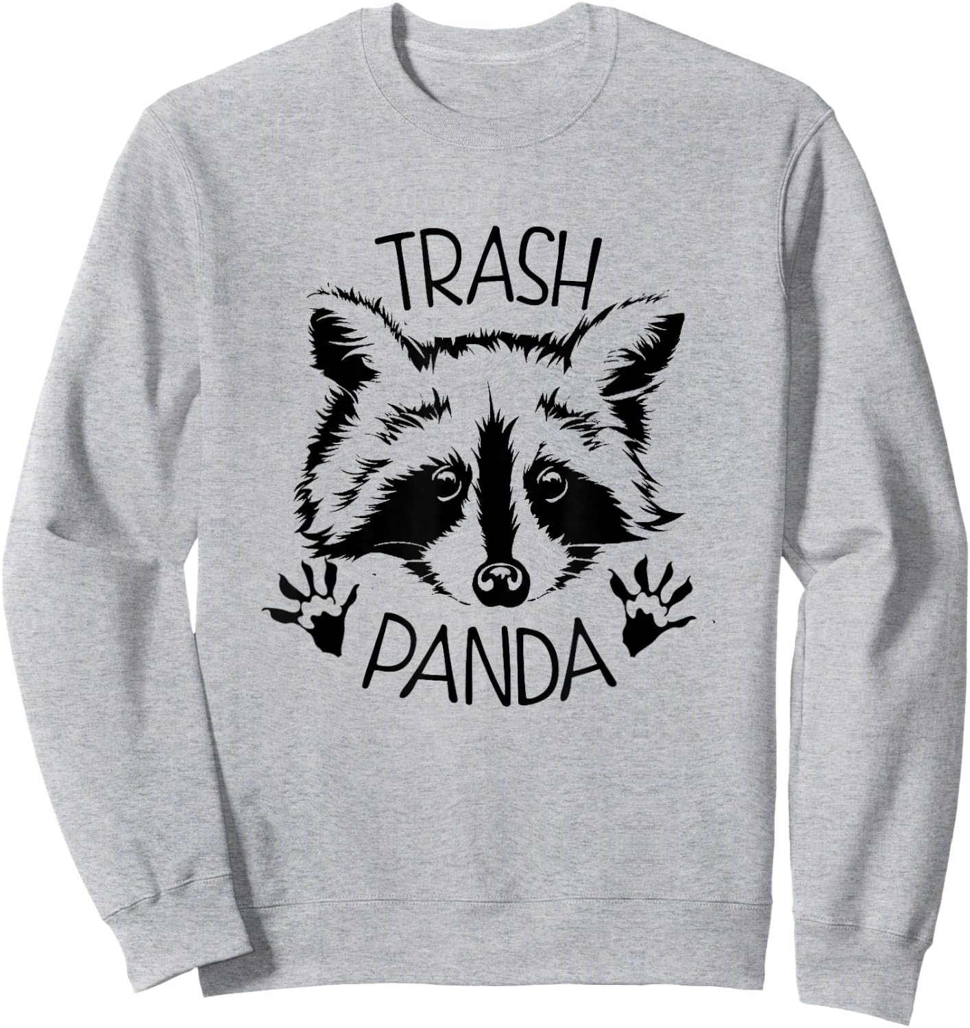 Raccoon Lover : Trash Panda Raccoon Sweatshirt - Sweatshirt | Ash