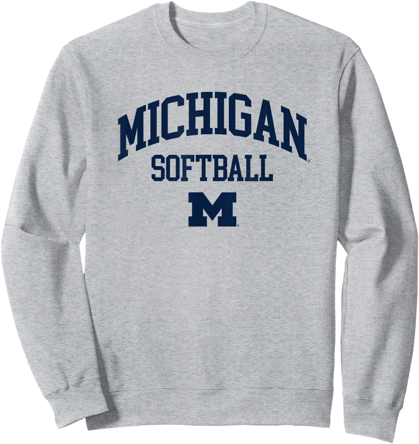 University of Michigan Wolverines U of M Softball Sweatshirt - Sweatshirt | Ash