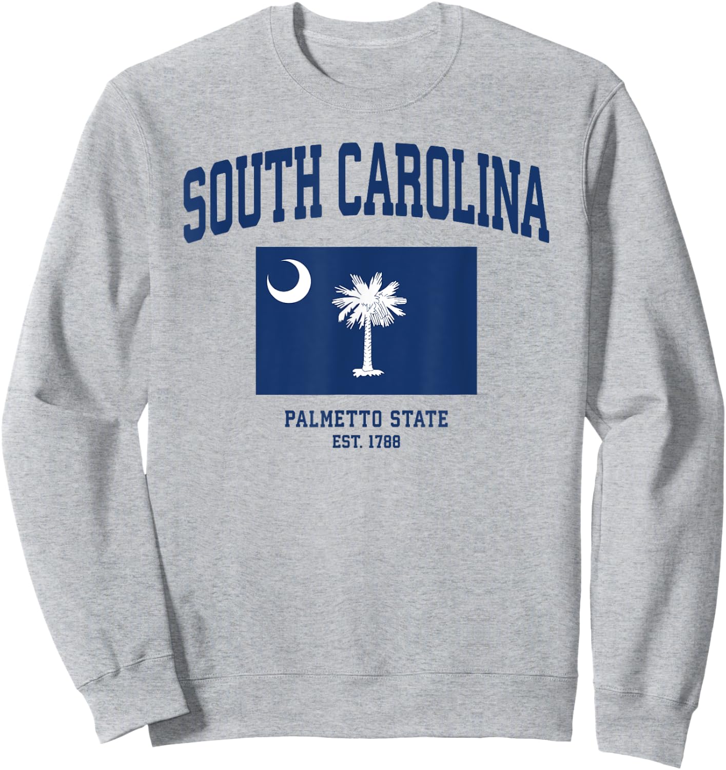 South Carolina State Flag Sweatshirt - Sweatshirt | Ash