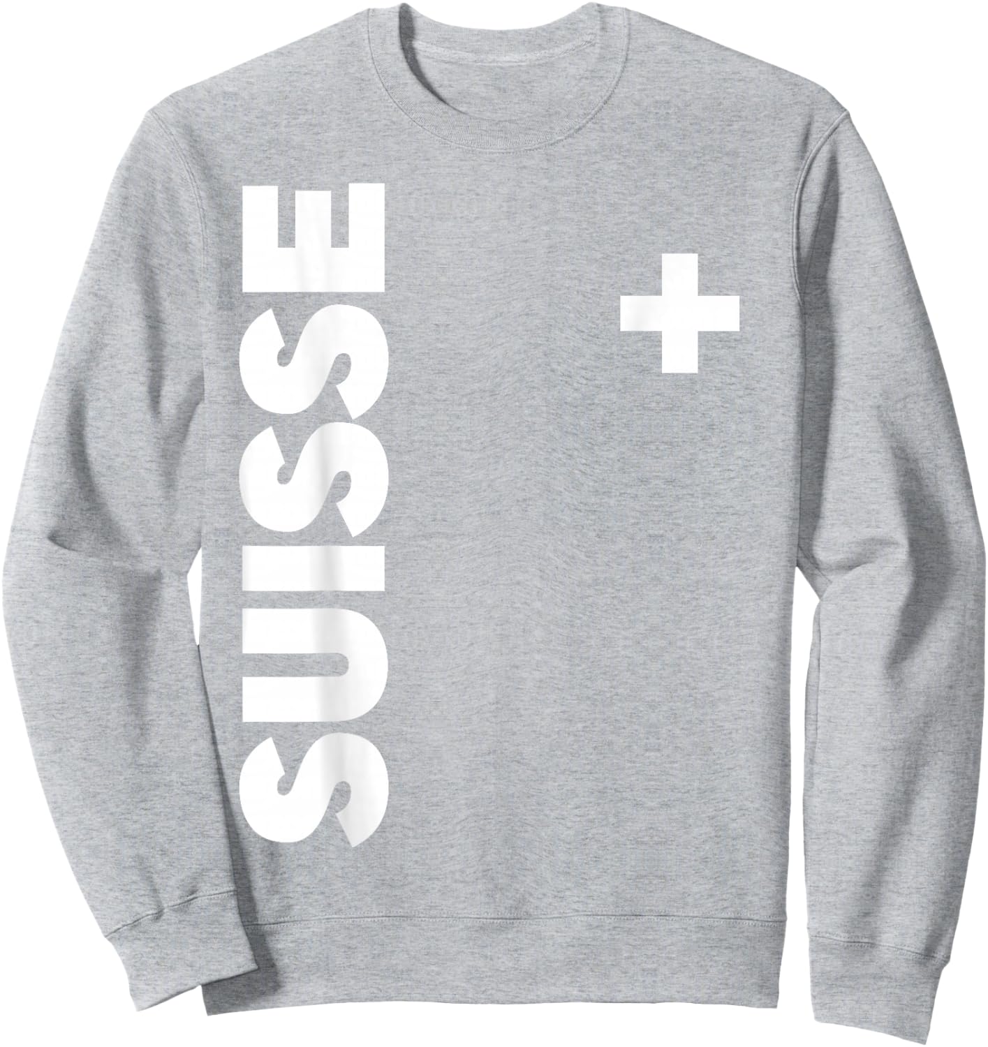 SWI Swiss Fan Flag Switzerland Sweatshirt - Sweatshirt | Ash