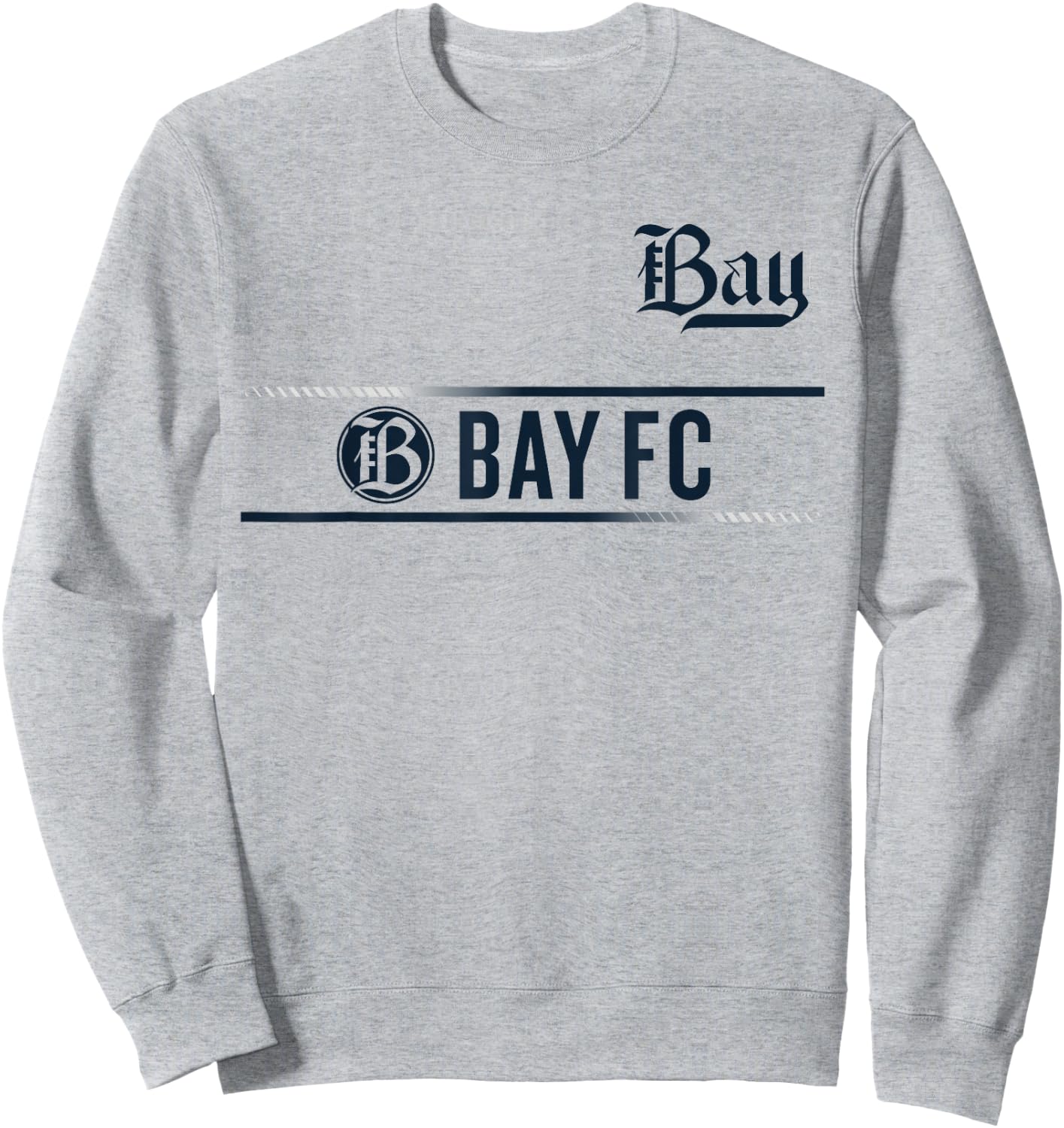 Officially Licensed Bay FC NWSL Soccer Apparel Sweatshirt - Sweatshirt | Ash