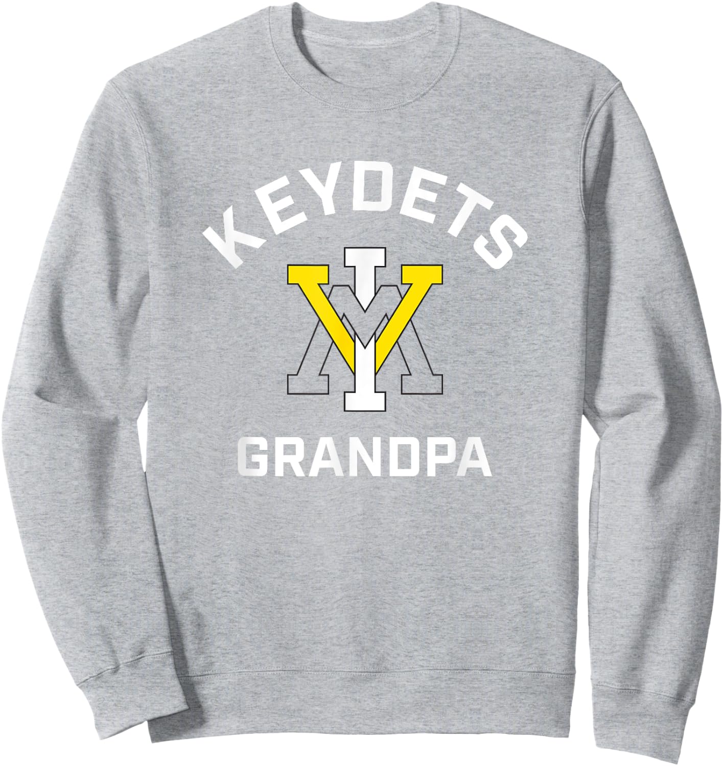 Virginia Military Institute VMI Keydets Arched Grandpa Sweatshirt - Sweatshirt | Ash