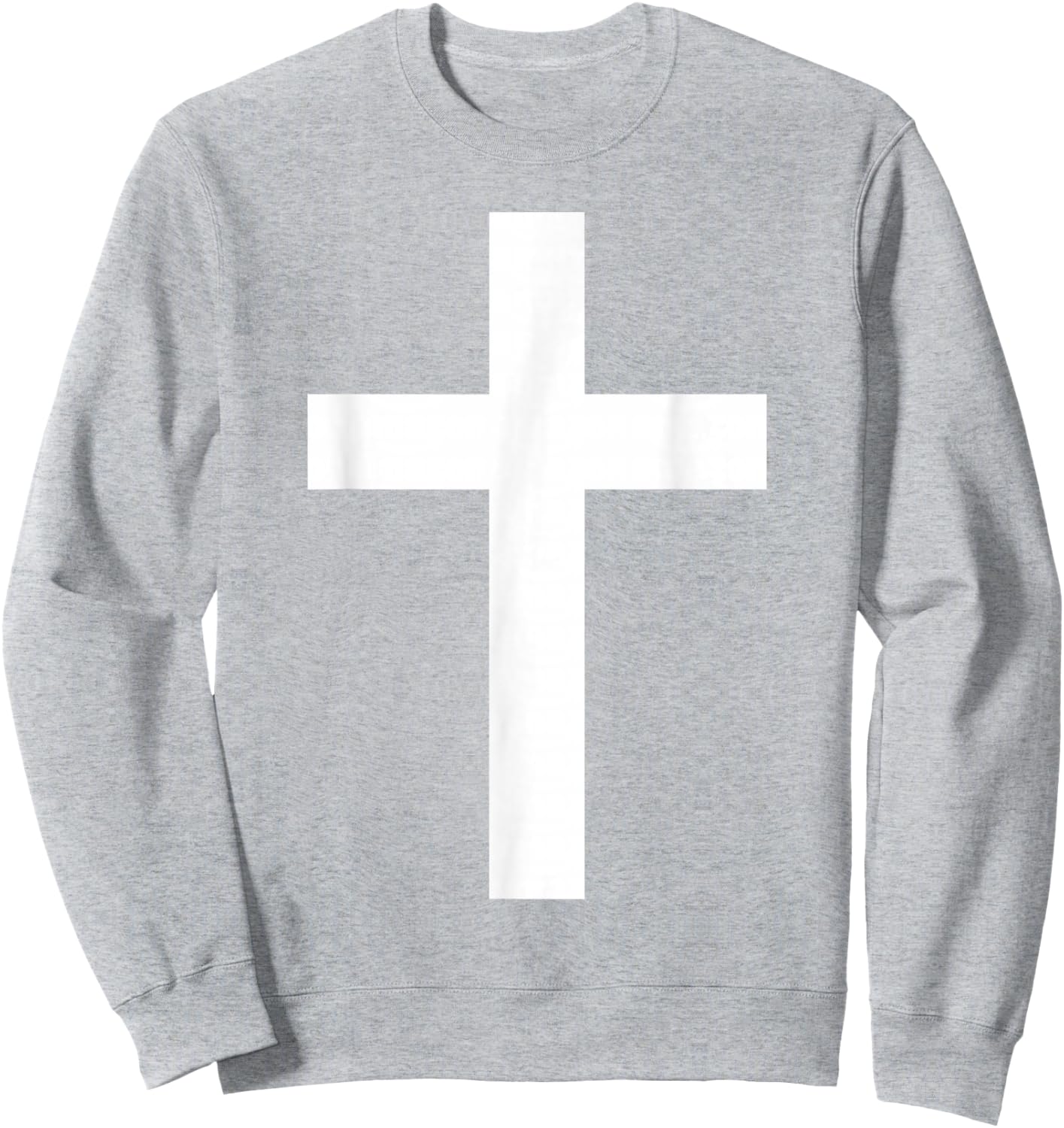 White Christian Jesus Cross Red Sweatshirt - Sweatshirt | Ash