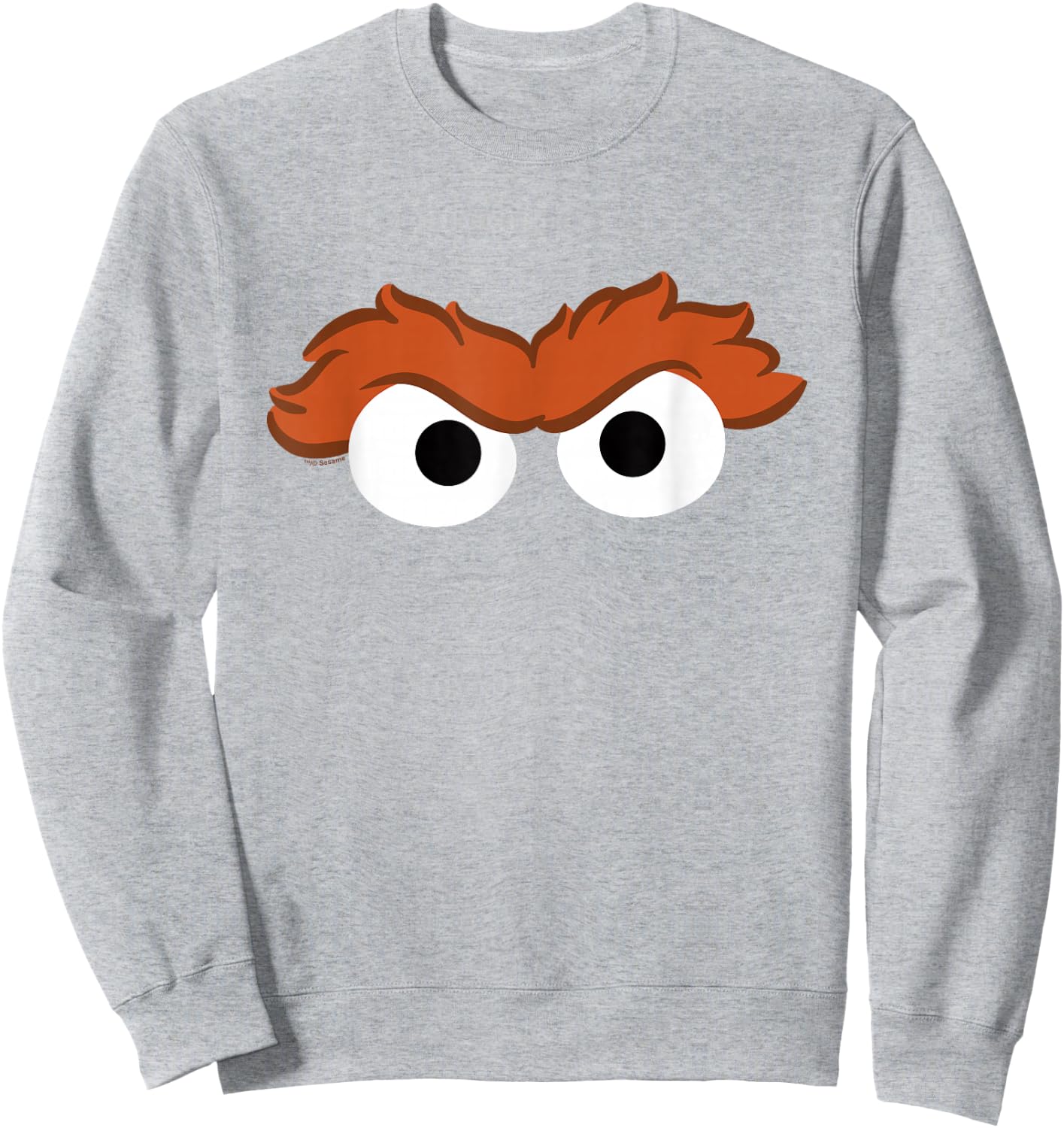 Sesame Street Oscar The Grouch Eyes Halloween Costume Sweatshirt - Sweatshirt | Ash