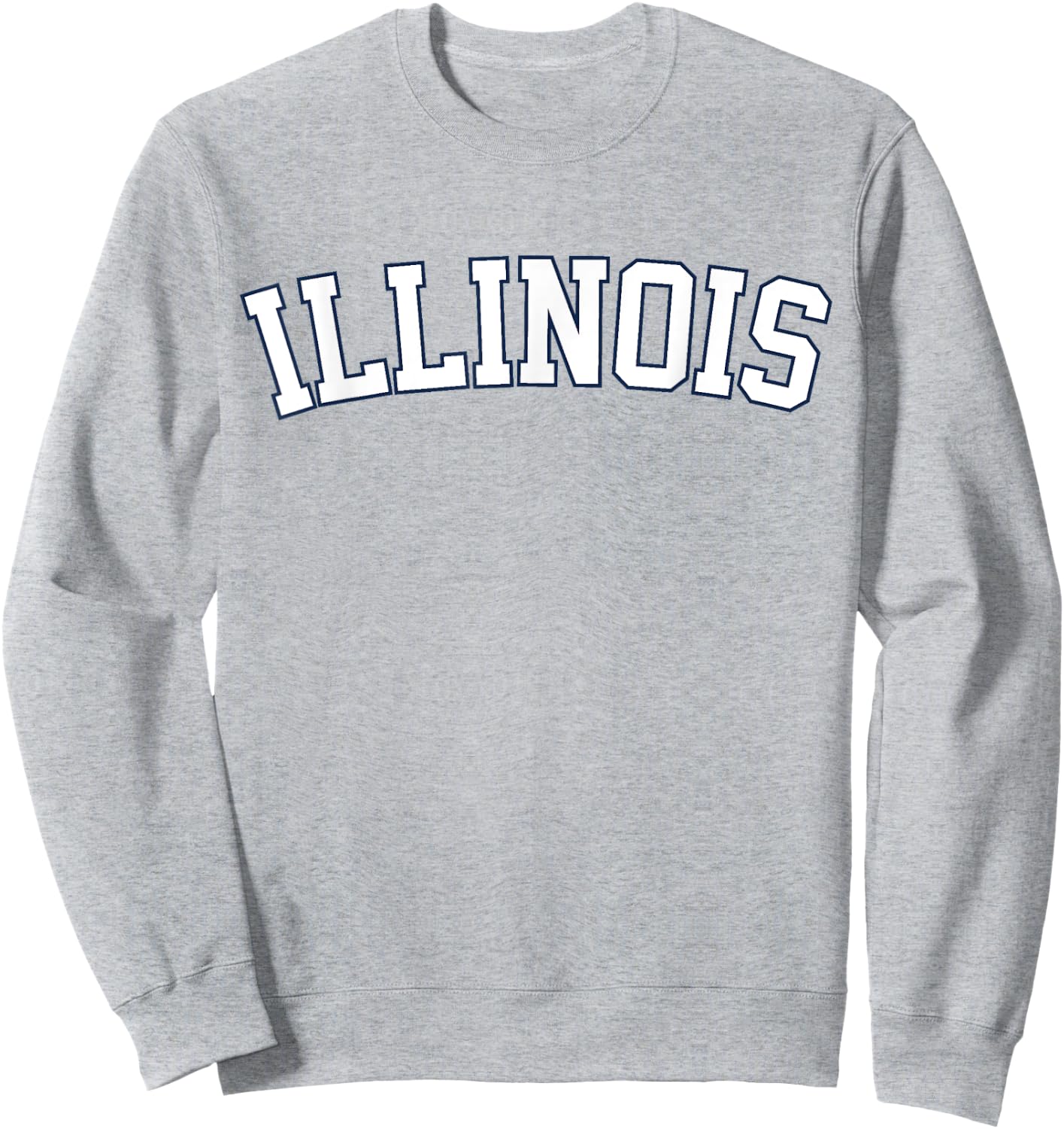 Retro Illinois Vintage Illinois Orange Blue Classic Look Sweatshirt - Sweatshirt | Ash