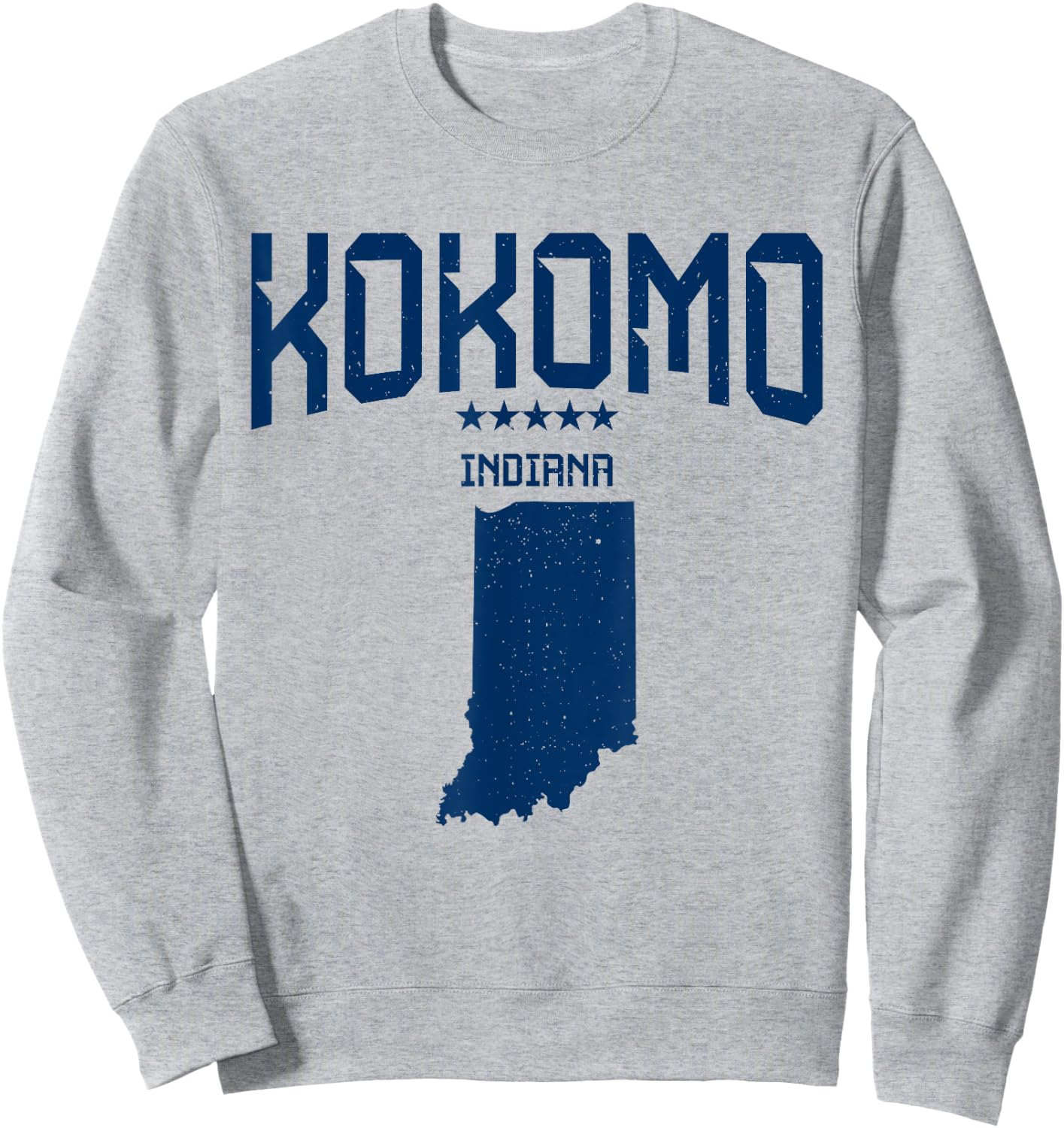 Kokomo Indiana IN Navy Classic Men Women Sweatshirt - Sweatshirt | Ash