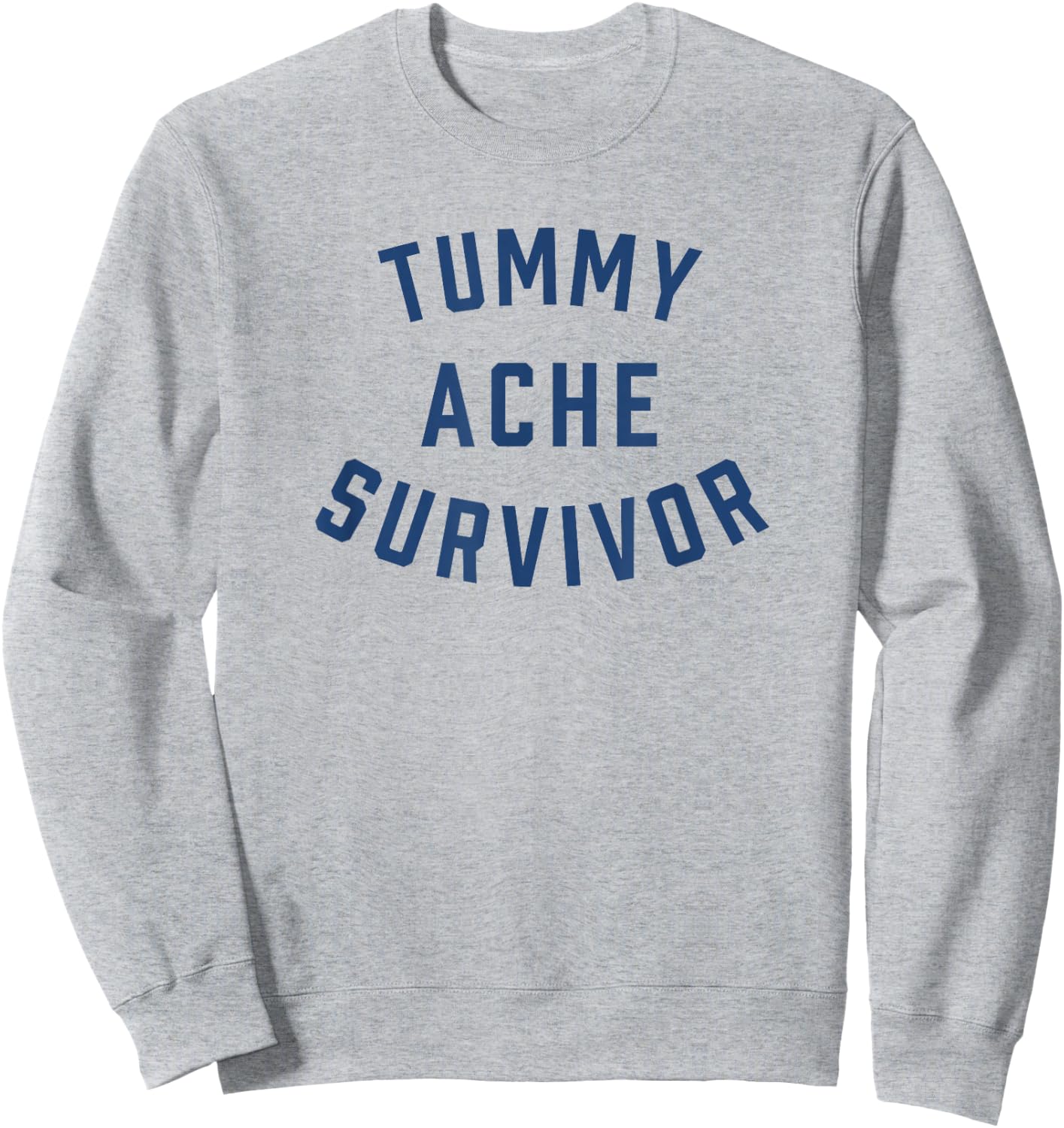 Tummy Ache Survivor Funny Sweatshirt - Sweatshirt | Ash