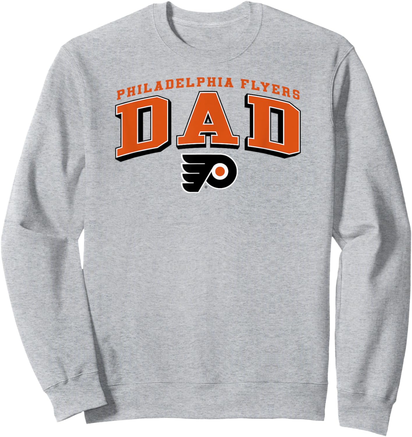 Philadelphia Flyers Dad Arch Gray NHL Officially Licensed Sweatshirt - Sweatshirt | Ash