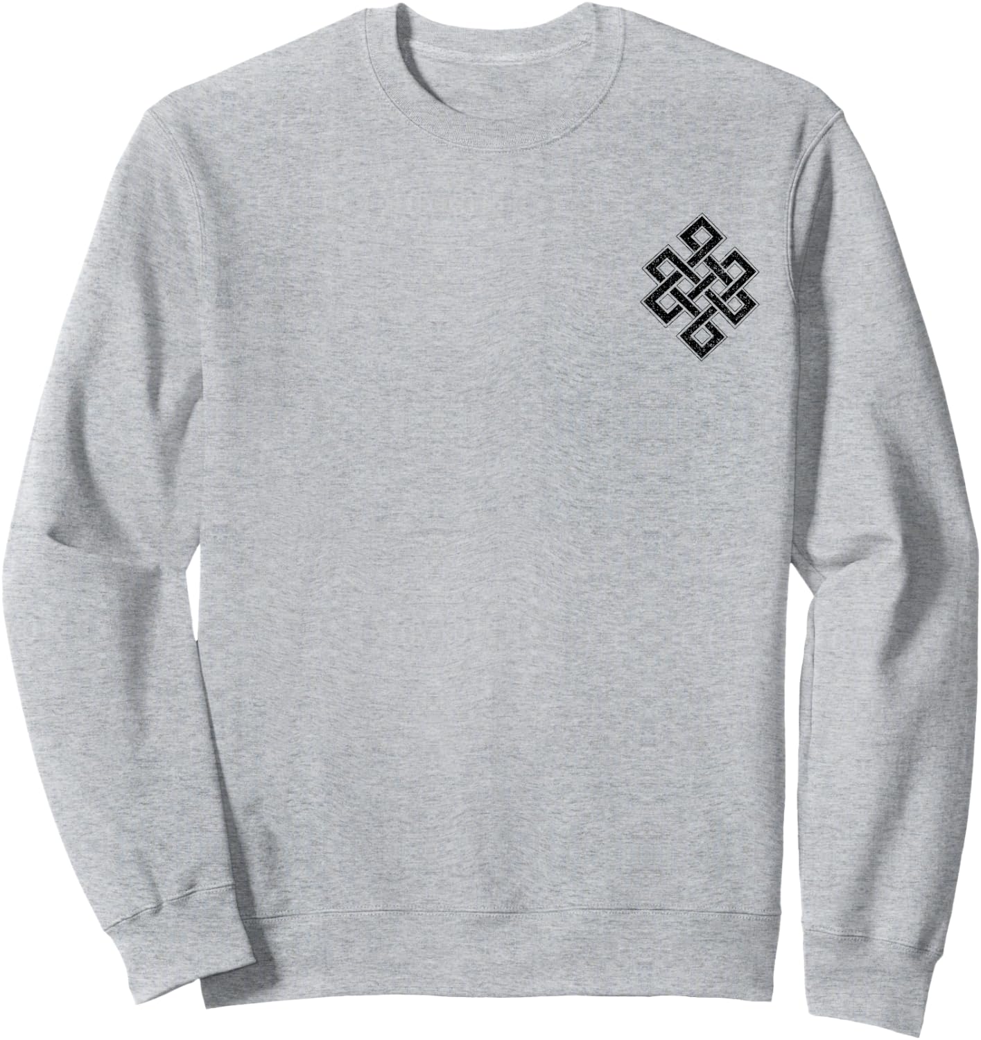 Endless Knot Eternal Knot Buddhism Jainism Wisdom Cycle Sweatshirt - Sweatshirt | Ash