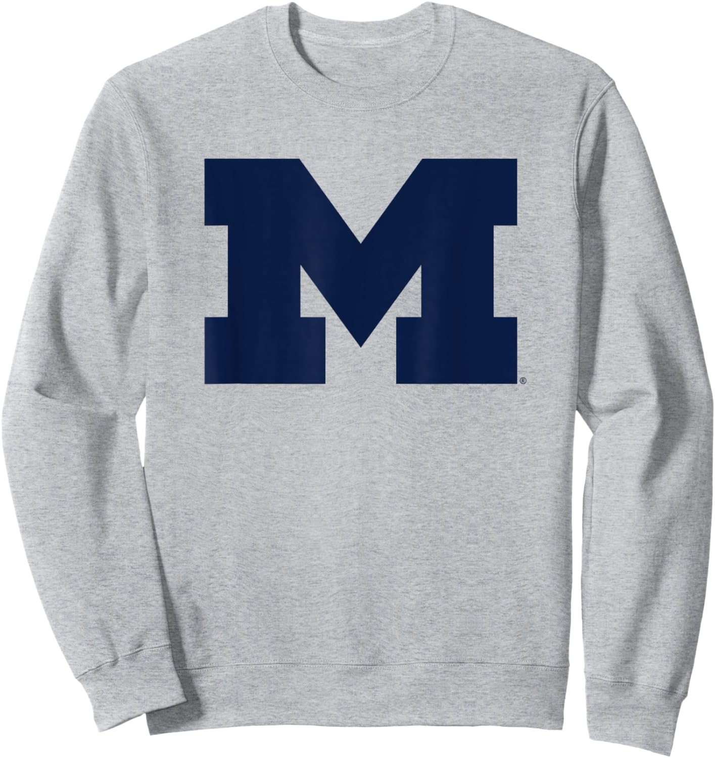 University of Michigan Wolverines U of M Primary Logo Sweatshirt - Sweatshirt | Ash