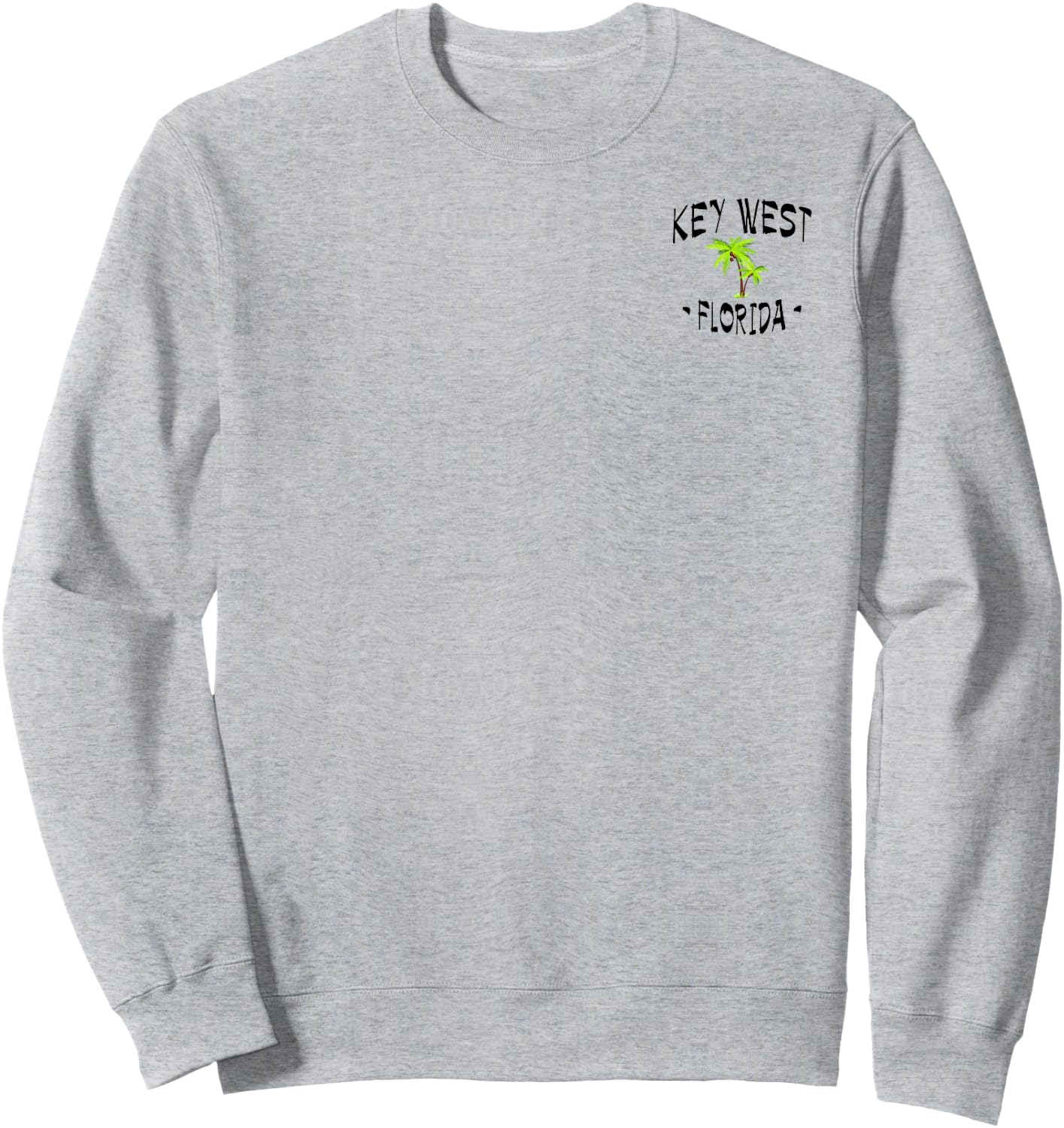 2 Sided Key West, Florida Destination Beach Sweatshirt - Sweatshirt | Ash