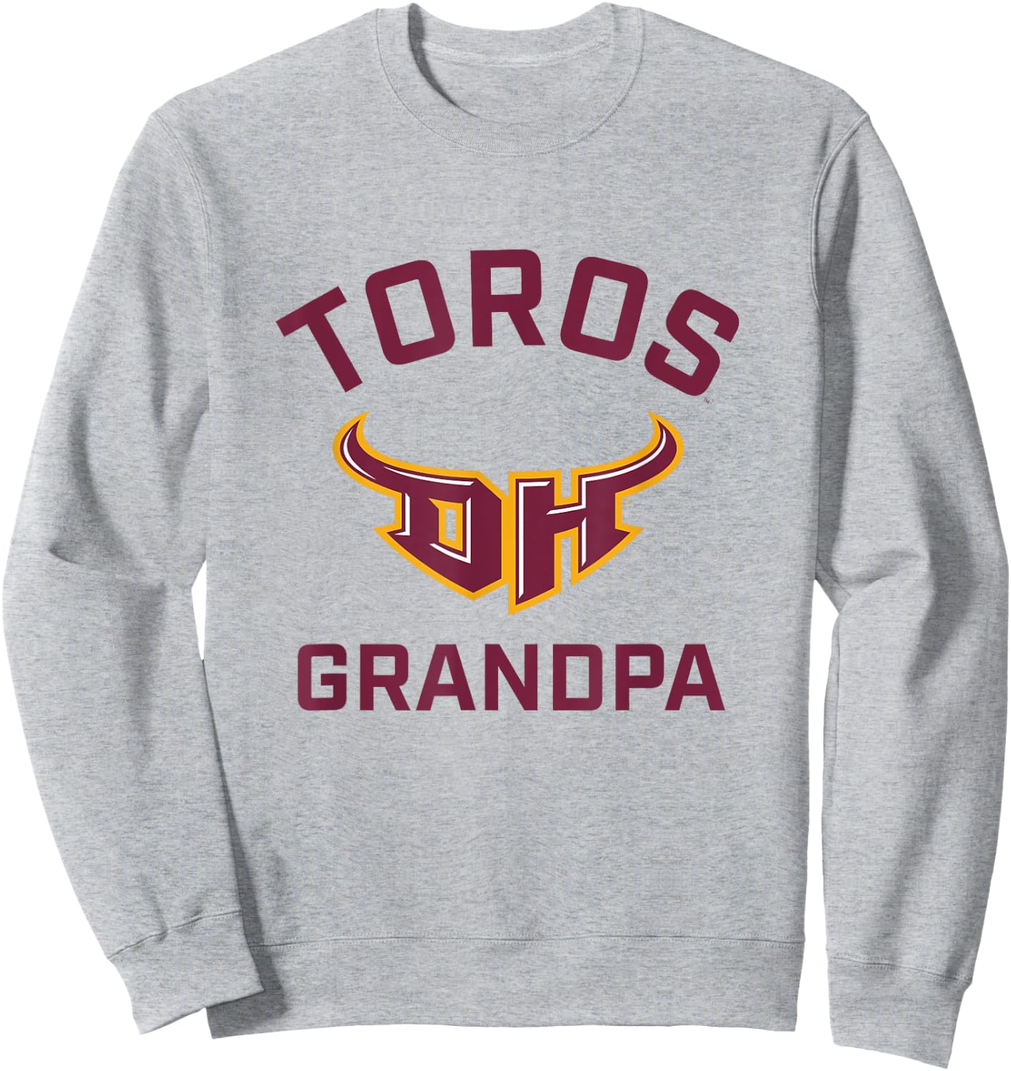 Cal State Dominguez Hills CSUDH Toros Arched Grandpa Sweatshirt - Sweatshirt | Ash