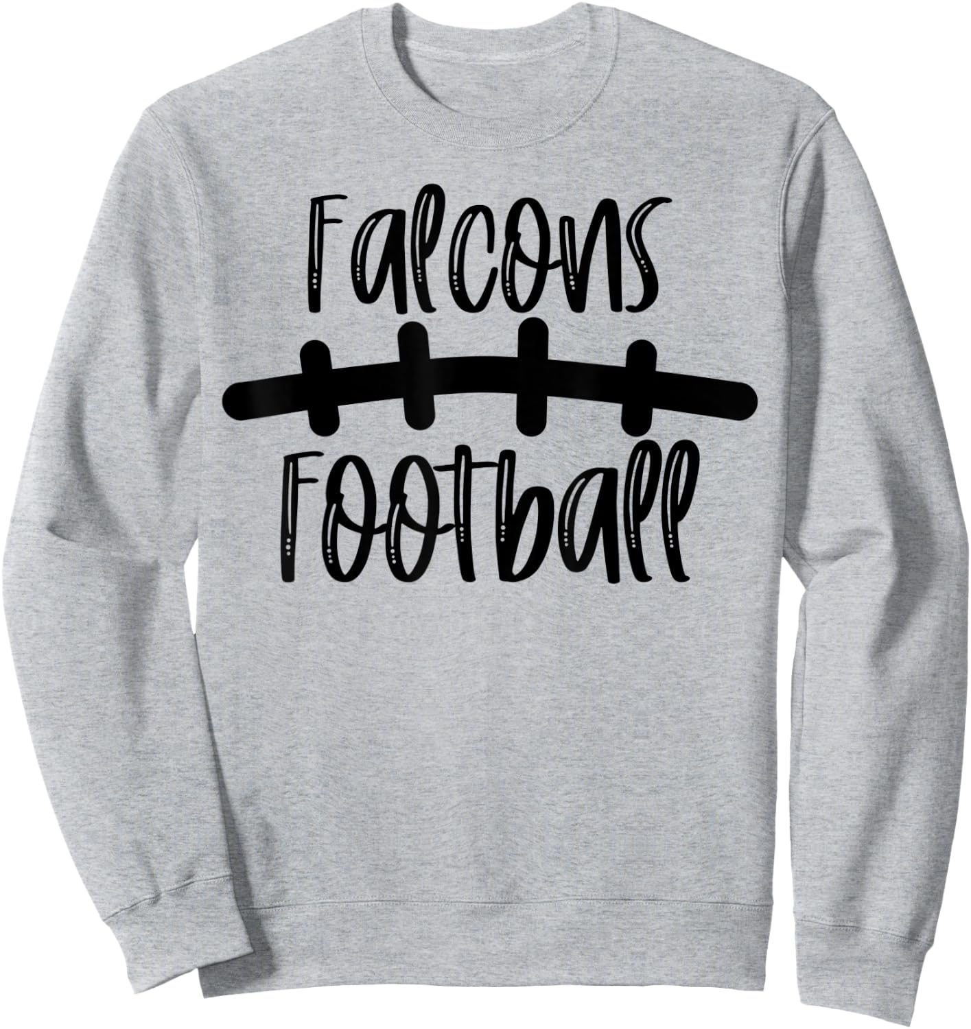 Falcons Football School Spirit Team Mascot Game Night Sweatshirt - Sweatshirt | Ash