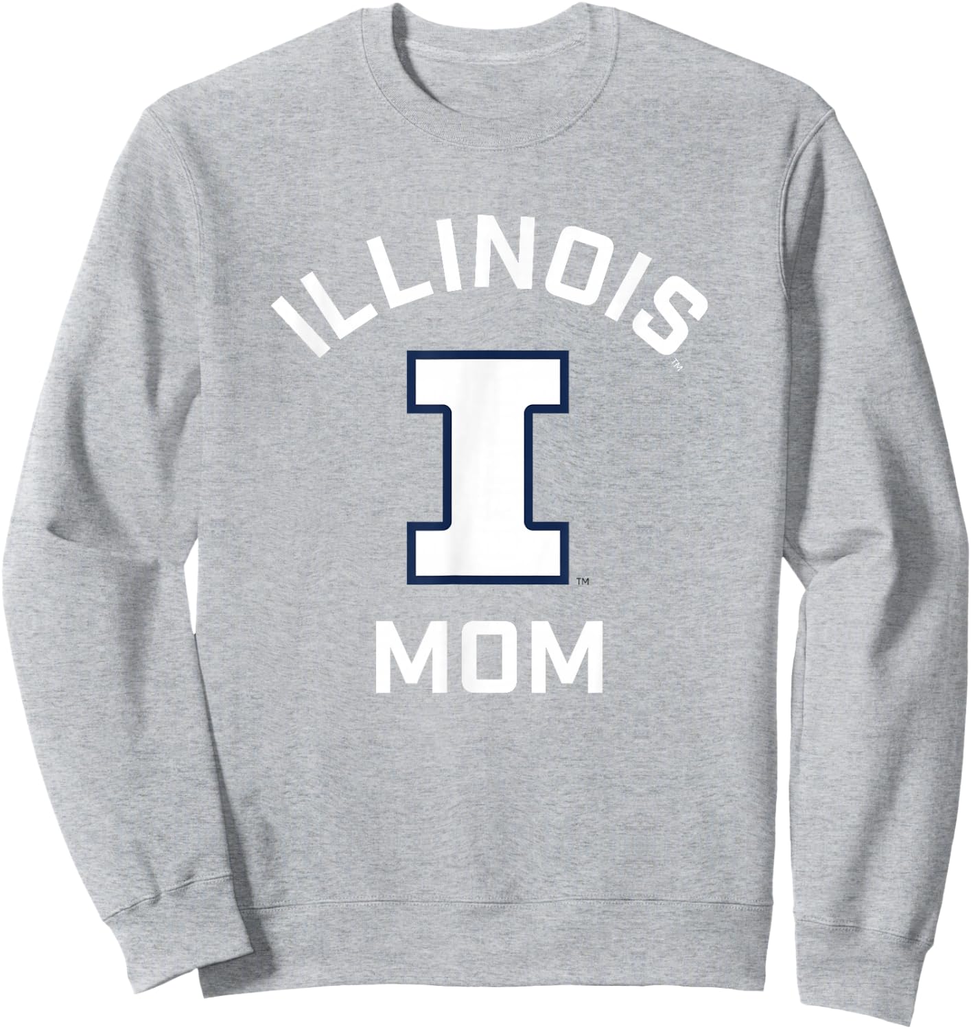 Campus Lab University of Illinois Fighting Illini Orange Arched Mom Sweatshirt - Sweatshirt | Ash